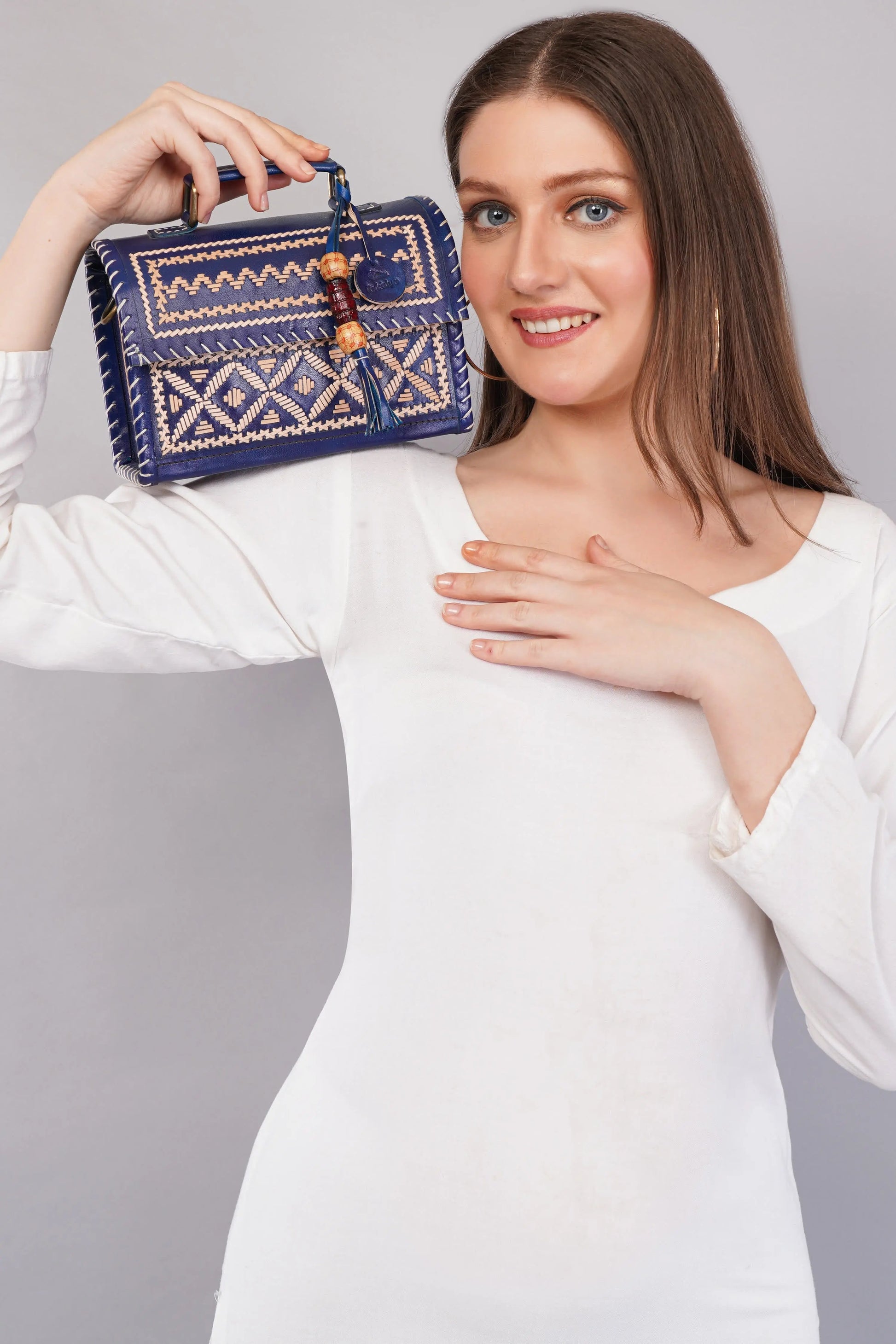 Blue Kutchhi Hut - The Sling RAKHIYO