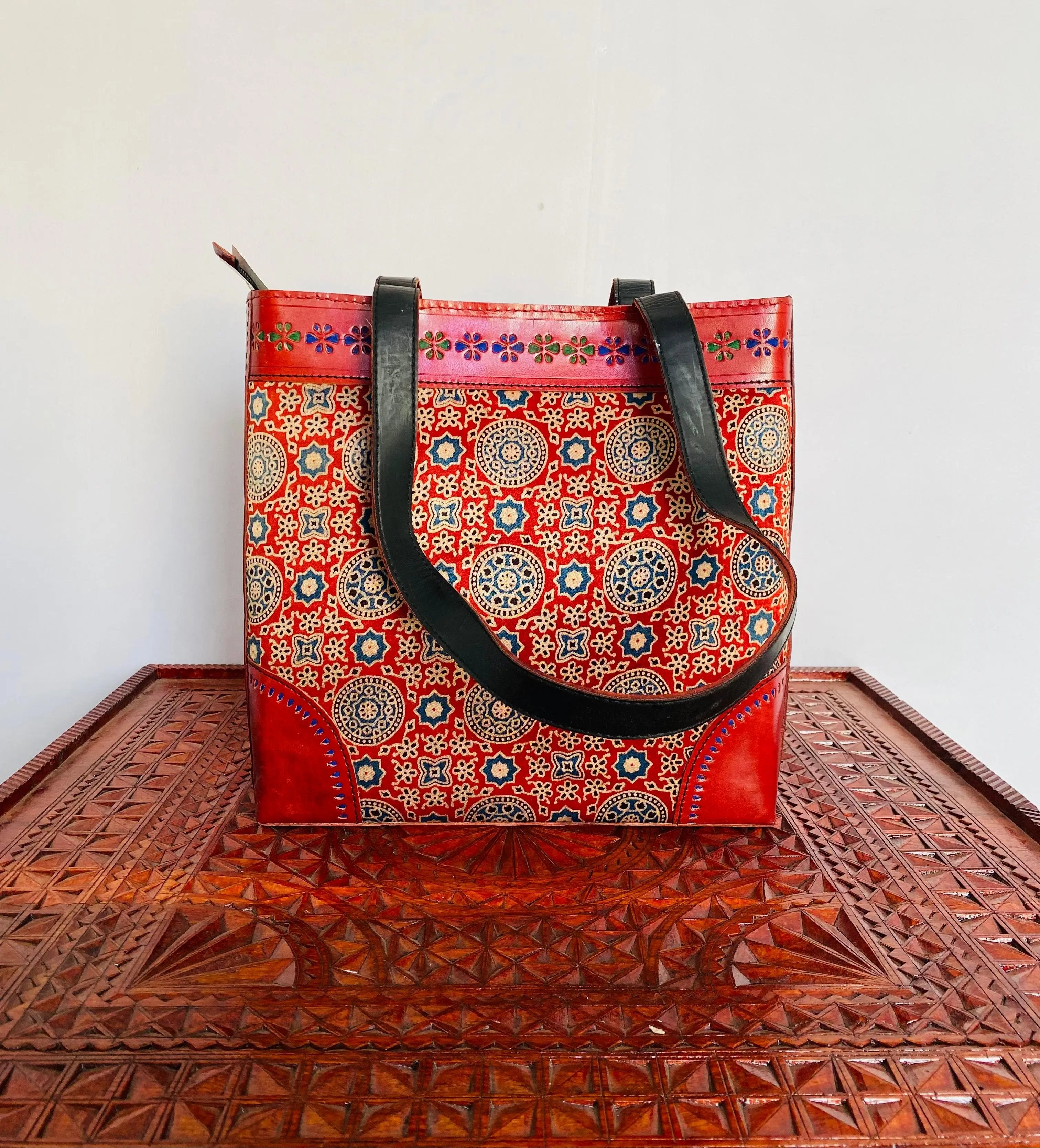 Ajarakh - The Maroon Shoulder Bag RAKHIYO