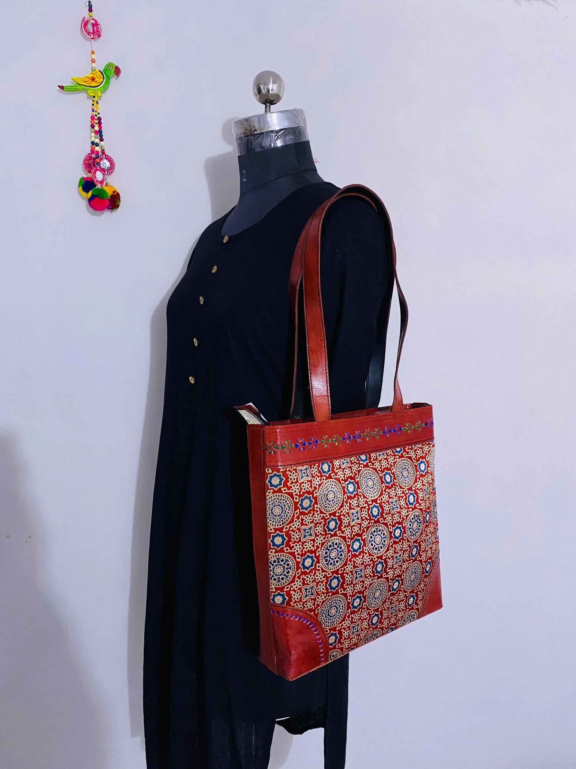 Ajarakh - The Maroon Shoulder Bag RAKHIYO