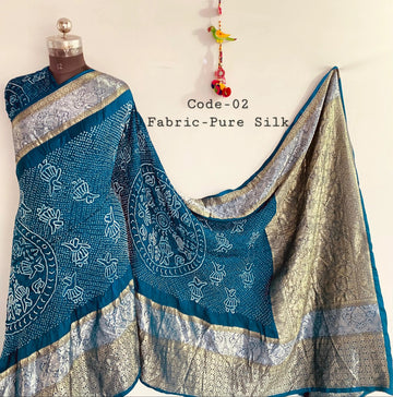 Premium Pure Silk Kanjivaram Bandhani RAKHIYO