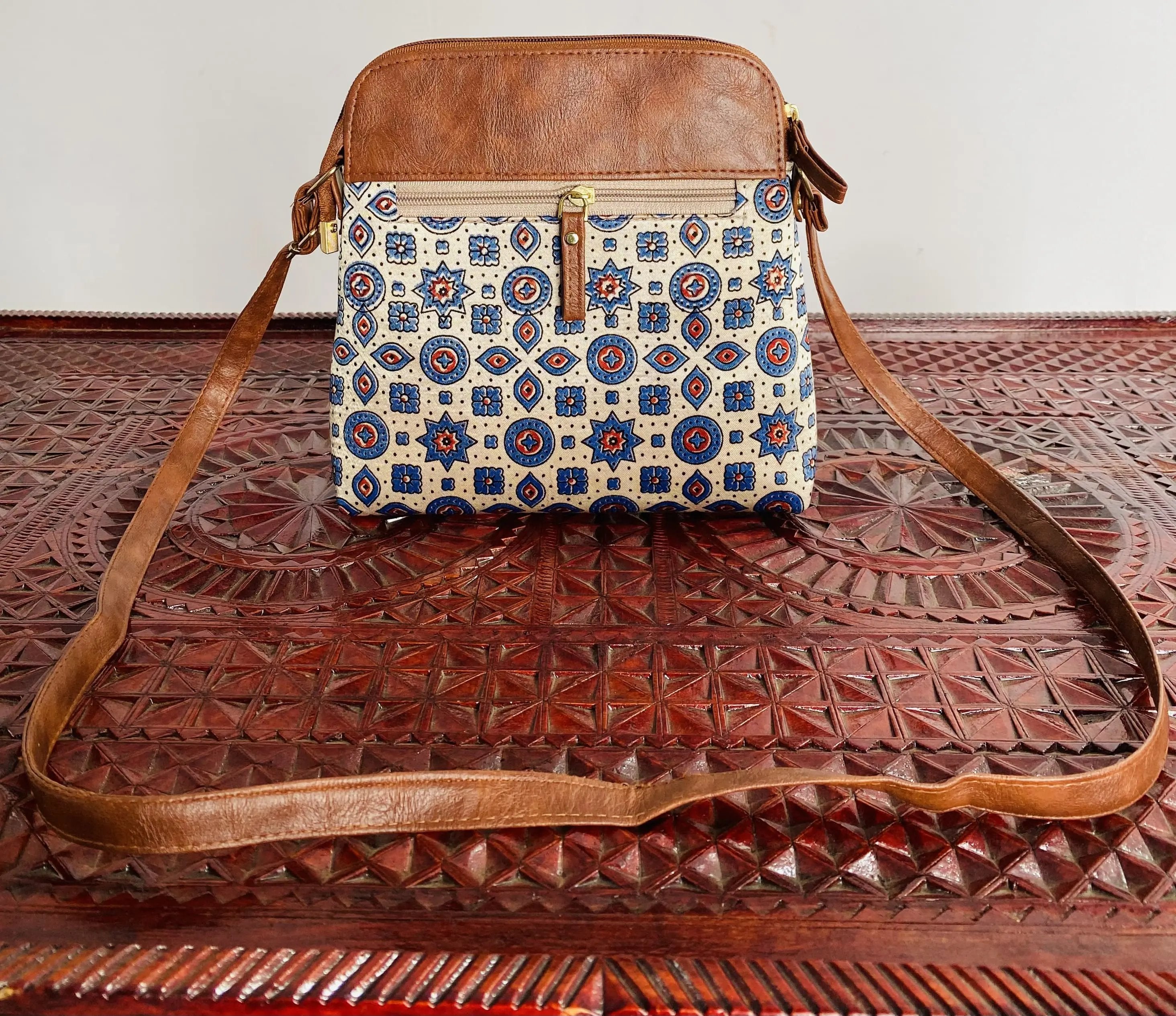 Ajarakh Mashroo Sling Bag RAKHIYO