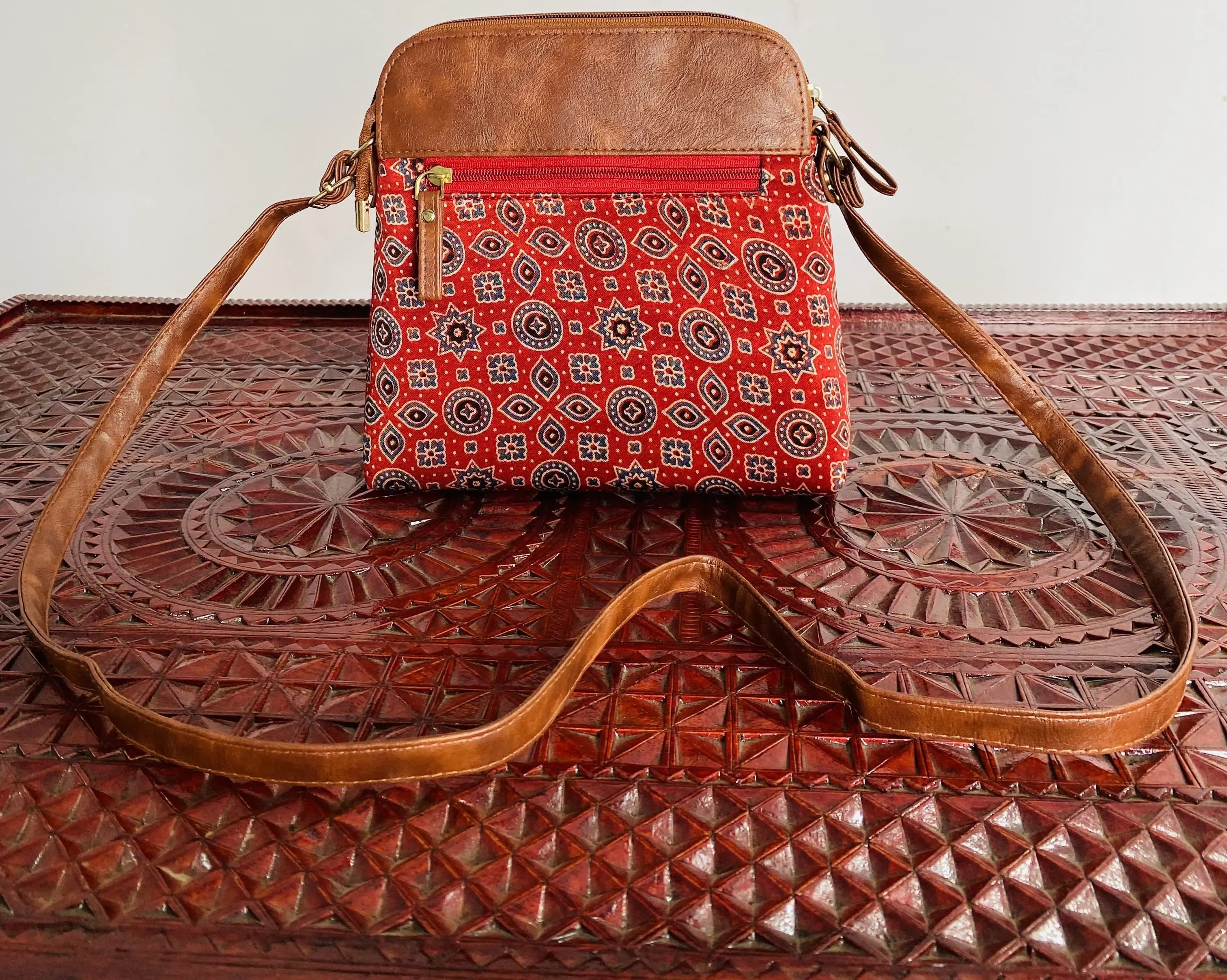 Ajarakh Mashroo Sling Bag RAKHIYO