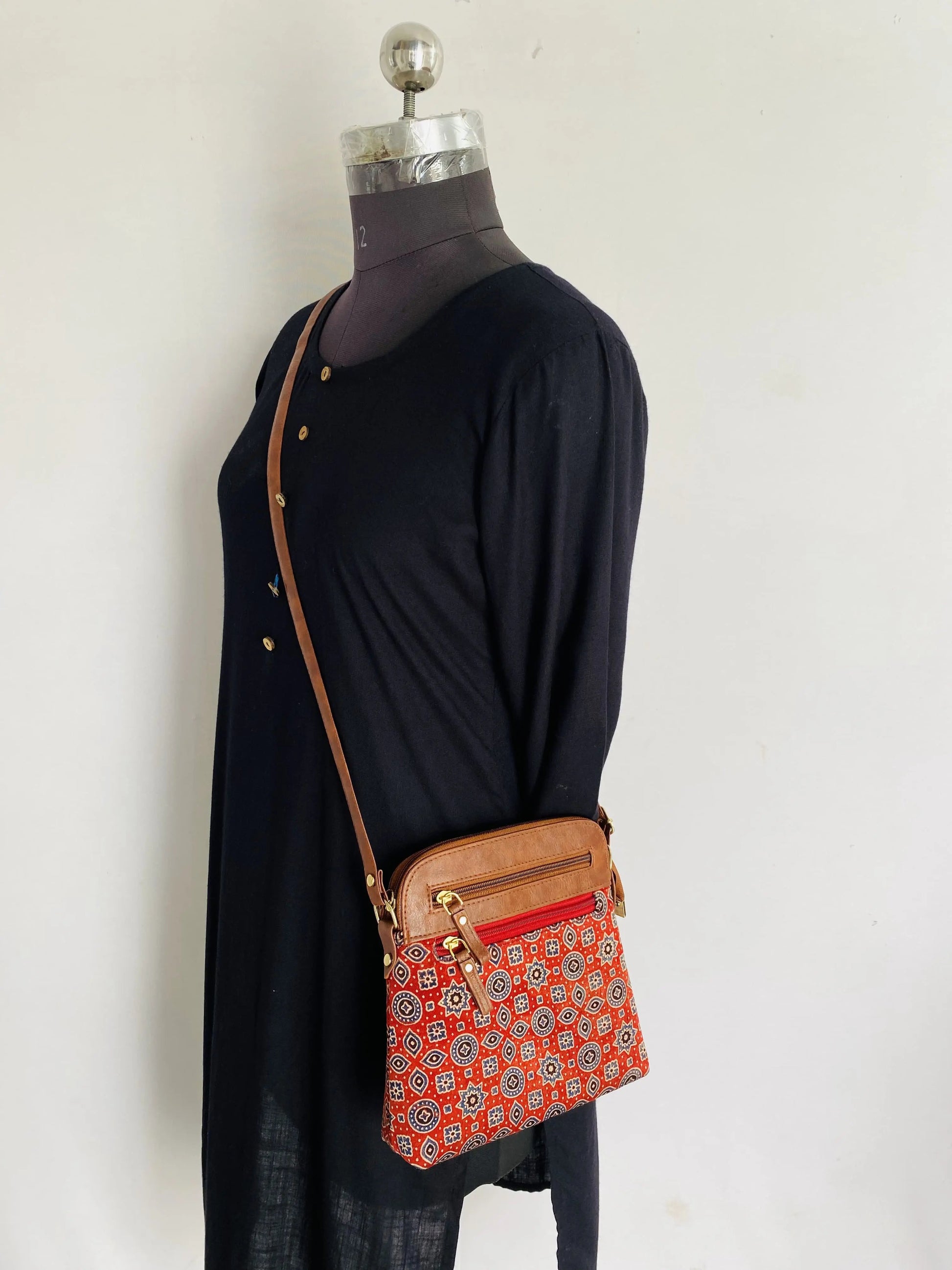 Ajarakh Mashroo Sling Bag RAKHIYO