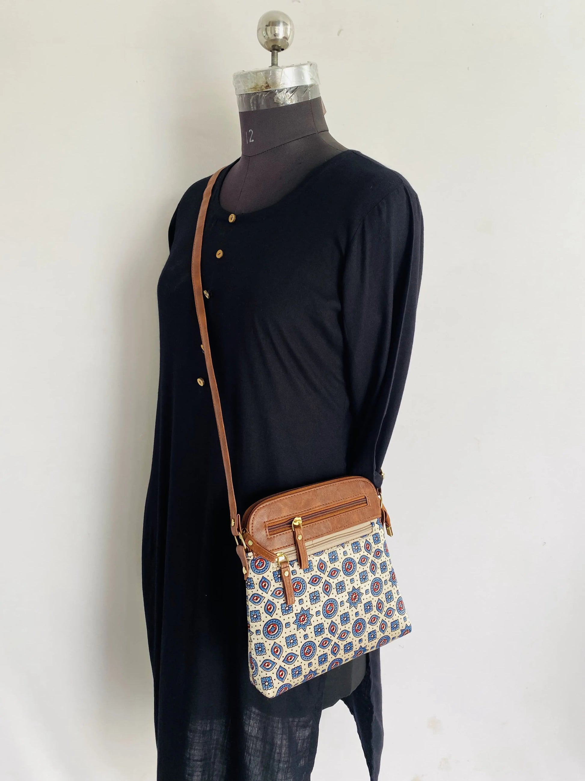 Ajarakh Mashroo Sling Bag RAKHIYO