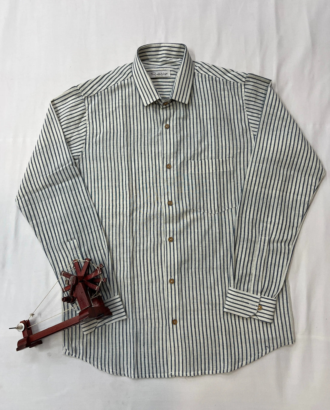 Blue Lining Kala Cotton Full Sleeve Shirt RAKHIYO