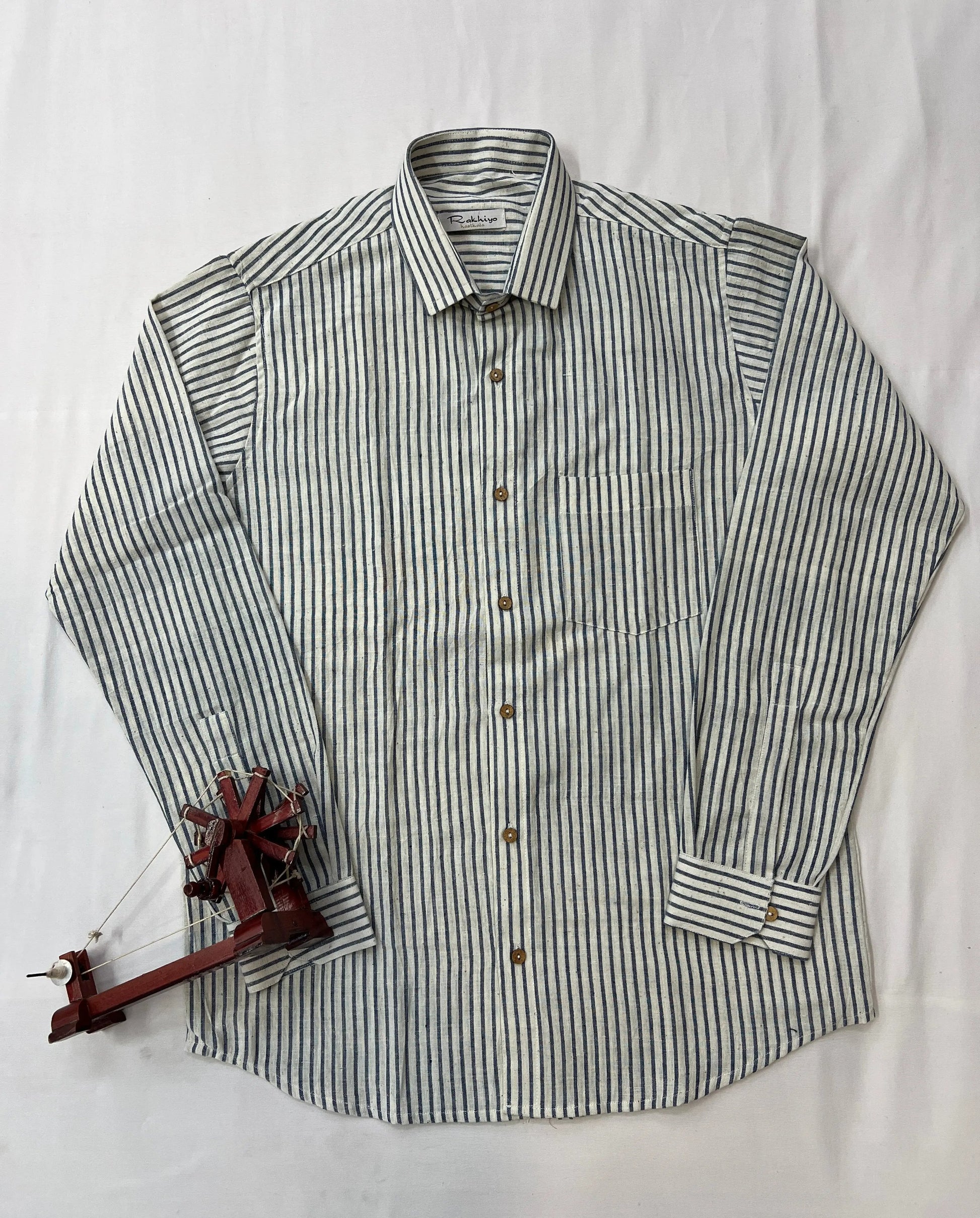 Blue Lining Kala Cotton Full Sleeve Shirt RAKHIYO