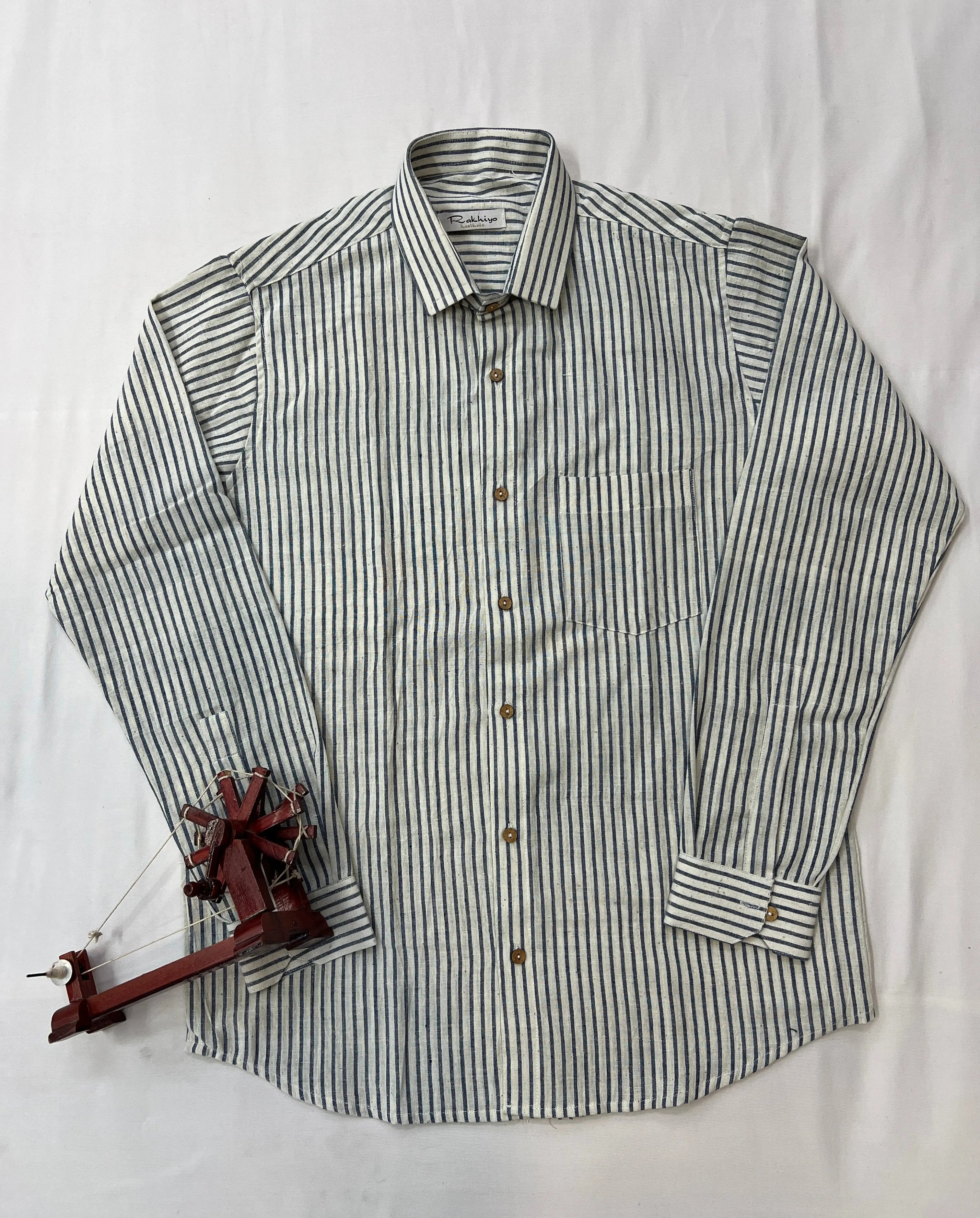 Blue Lining Kala Cotton Full Sleeve Shirt RAKHIYO