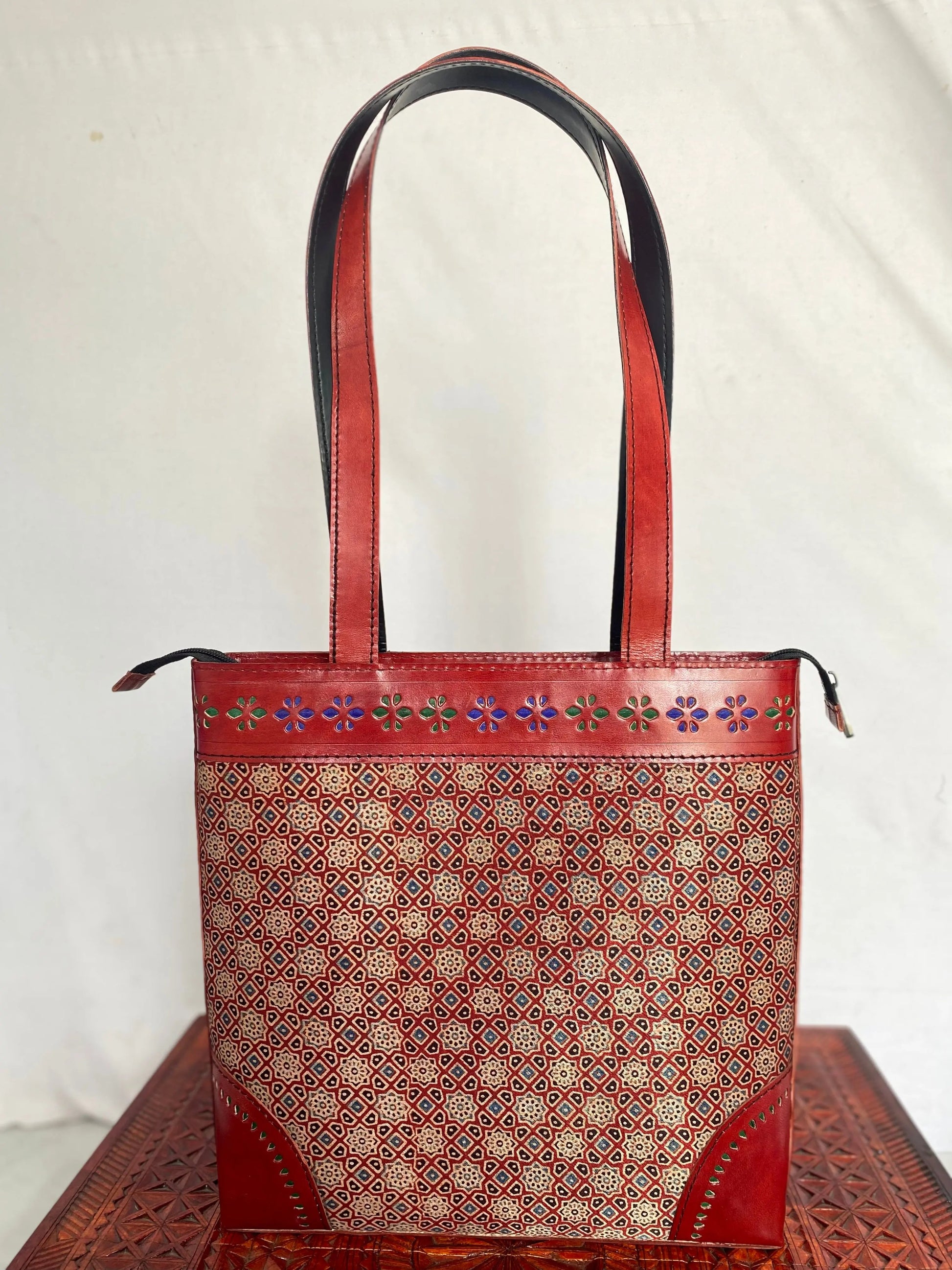 Ajarakh - The Maroon Shoulder Bag RAKHIYO