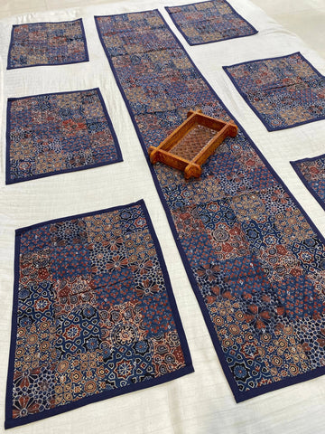 Ajarakh Patchwork Dining Runner Set RAKHIYO