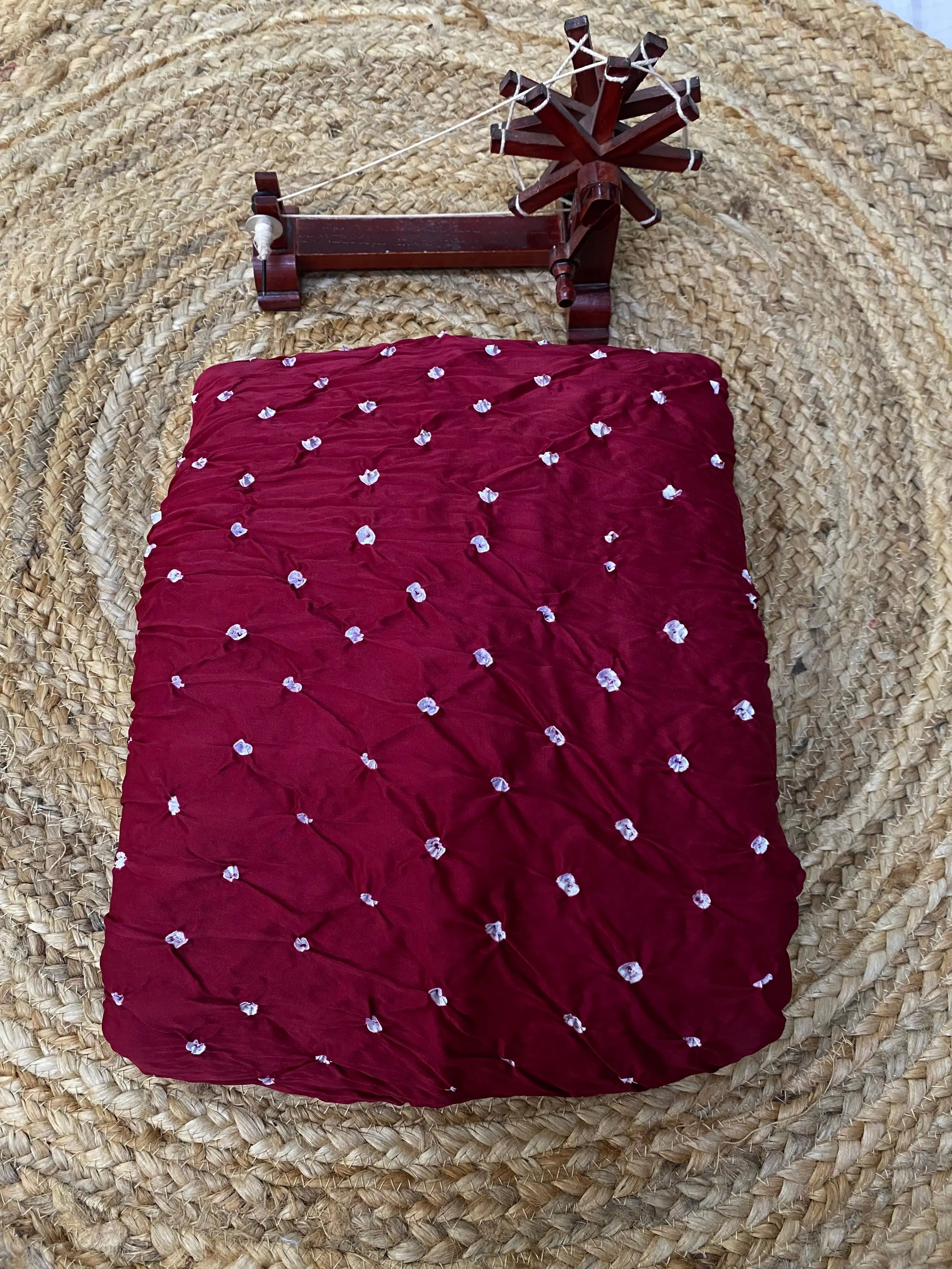 Bandhani Modal Silk Fabric RAKHIYO