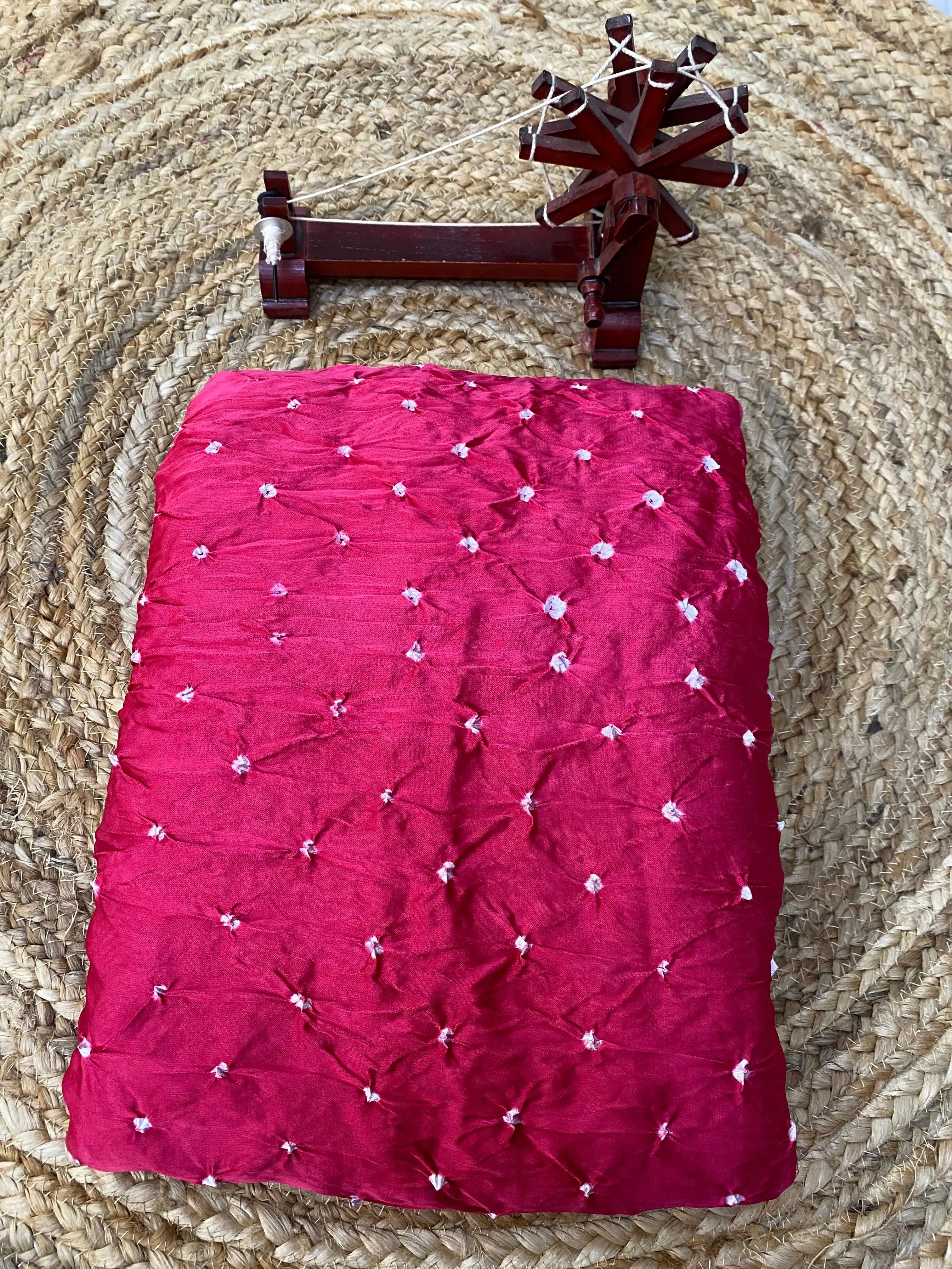 Bandhani Modal Silk Fabric RAKHIYO