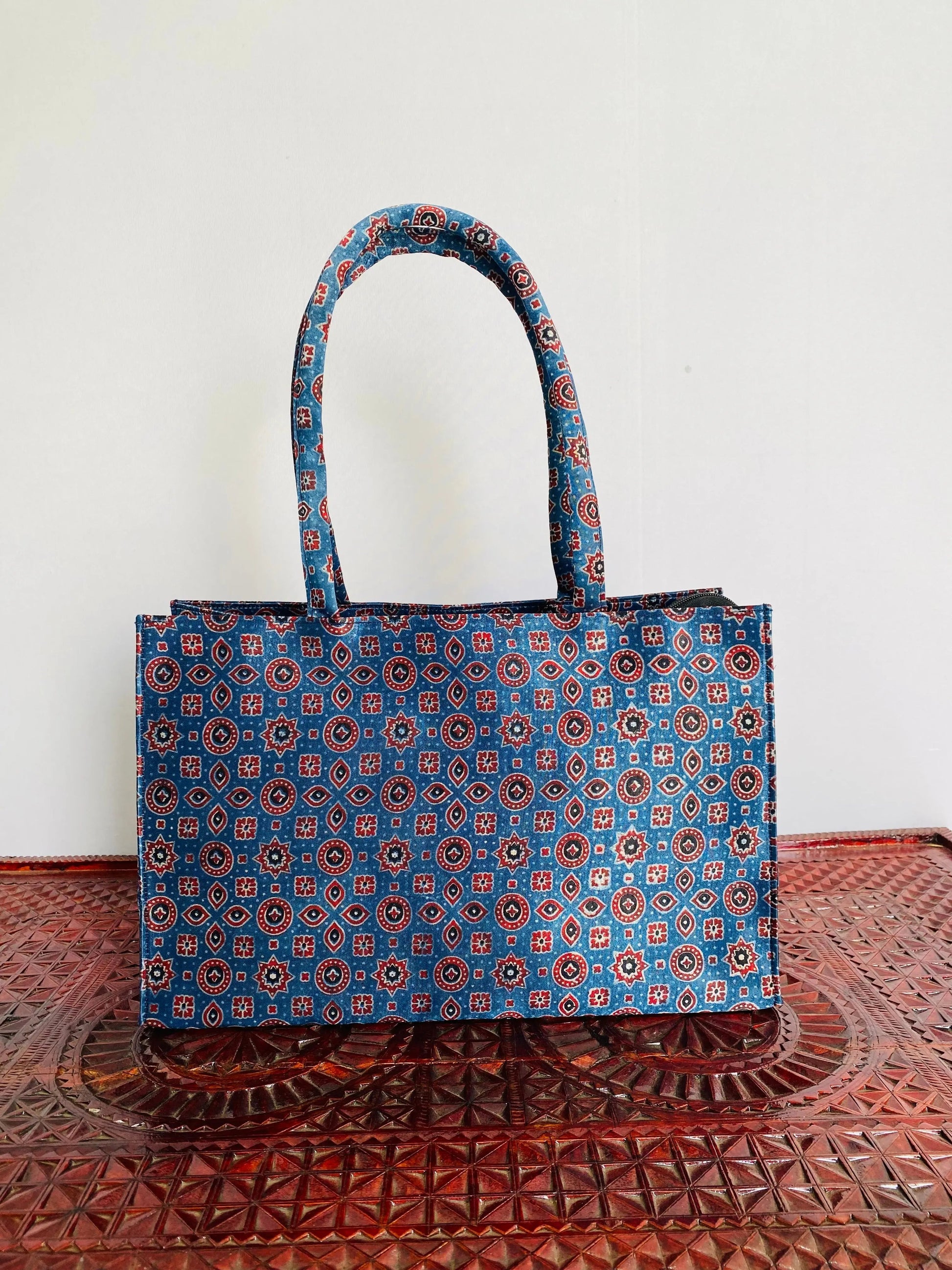 Ajarakh Mashroo Tote Bag RAKHIYO