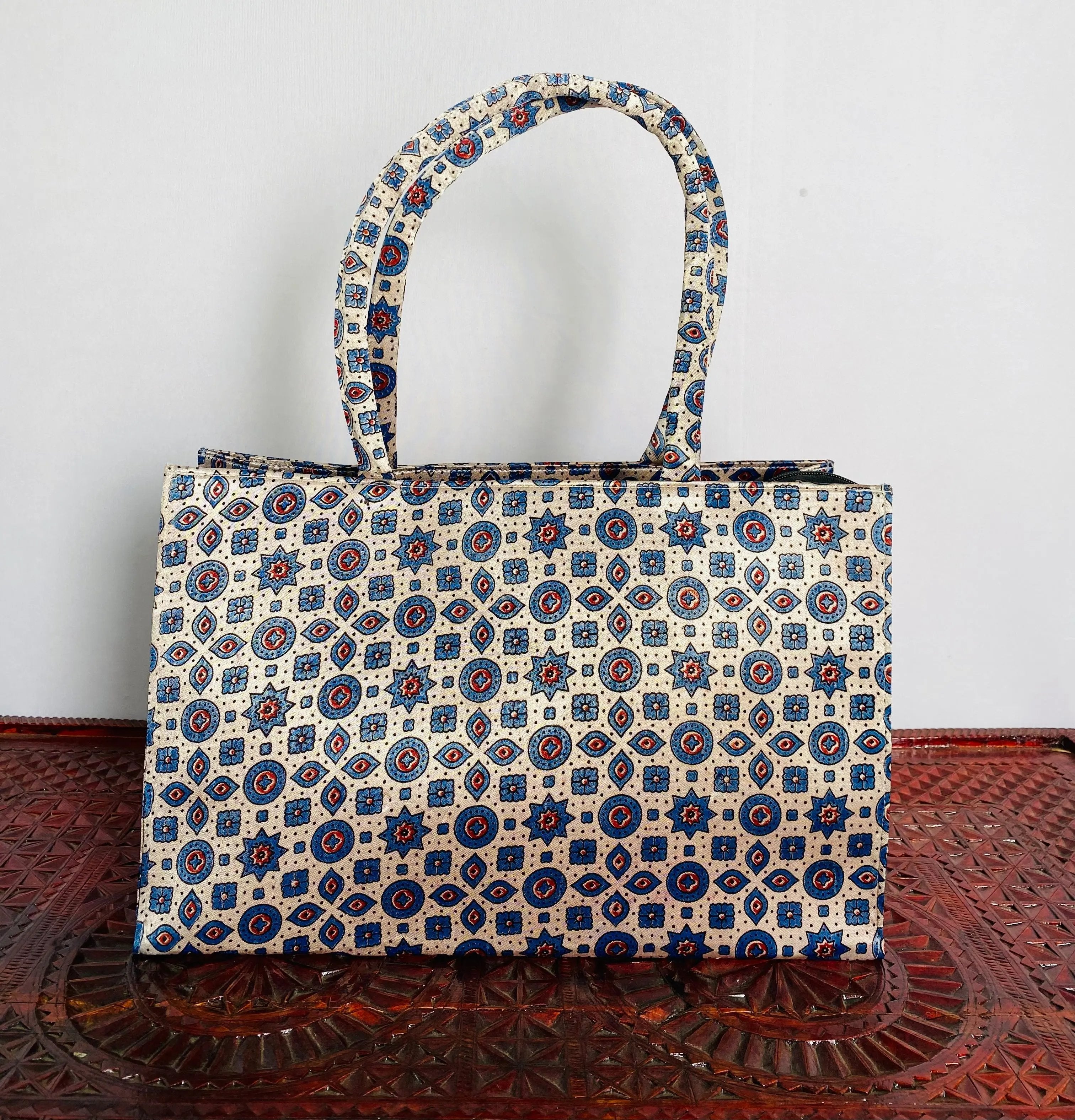 Ajarakh Mashroo Tote Bag RAKHIYO