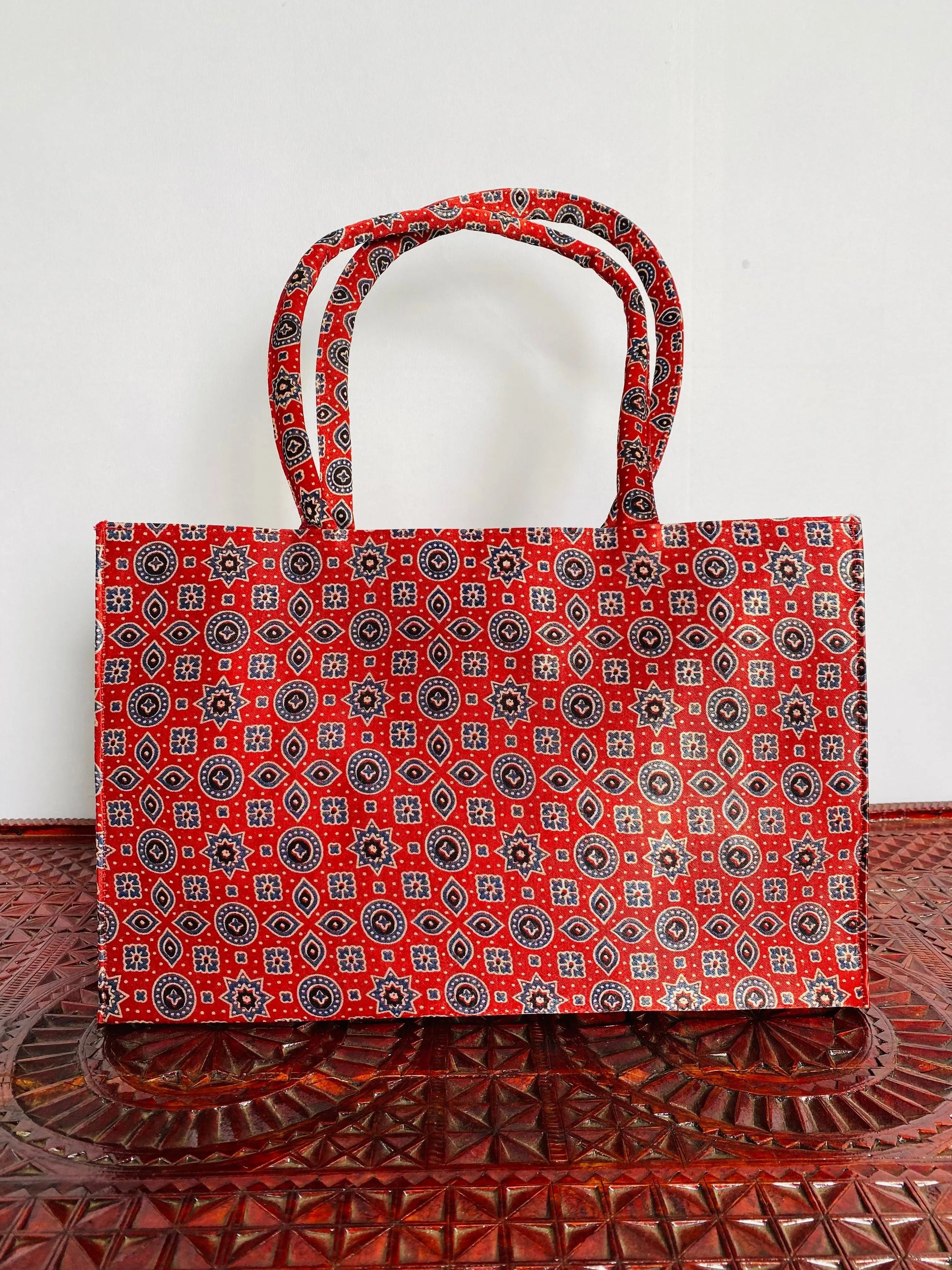 Ajarakh Mashroo Tote Bag RAKHIYO