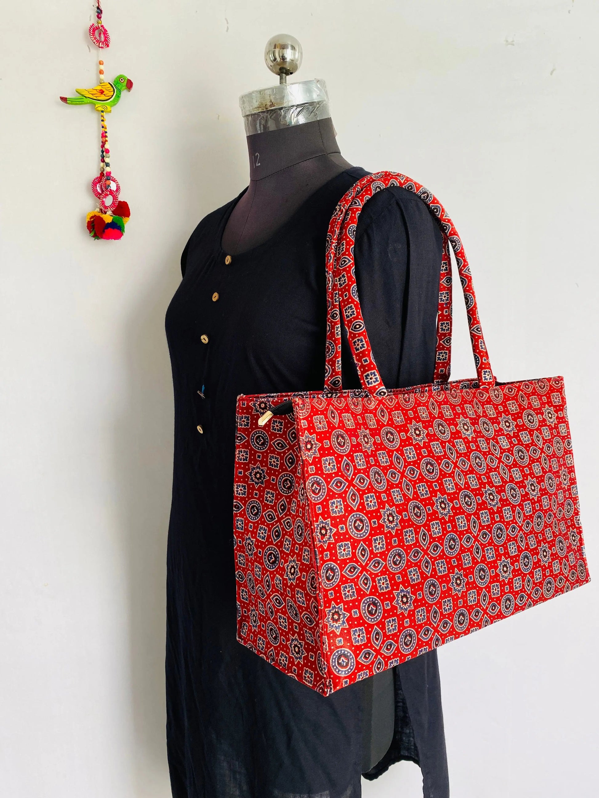 Ajarakh Mashroo Tote Bag RAKHIYO