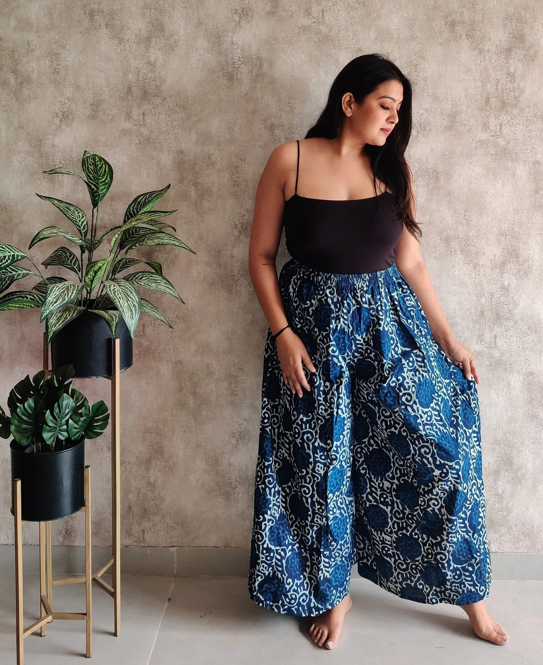 Blockprint Cotton Palazzo RAKHIYO