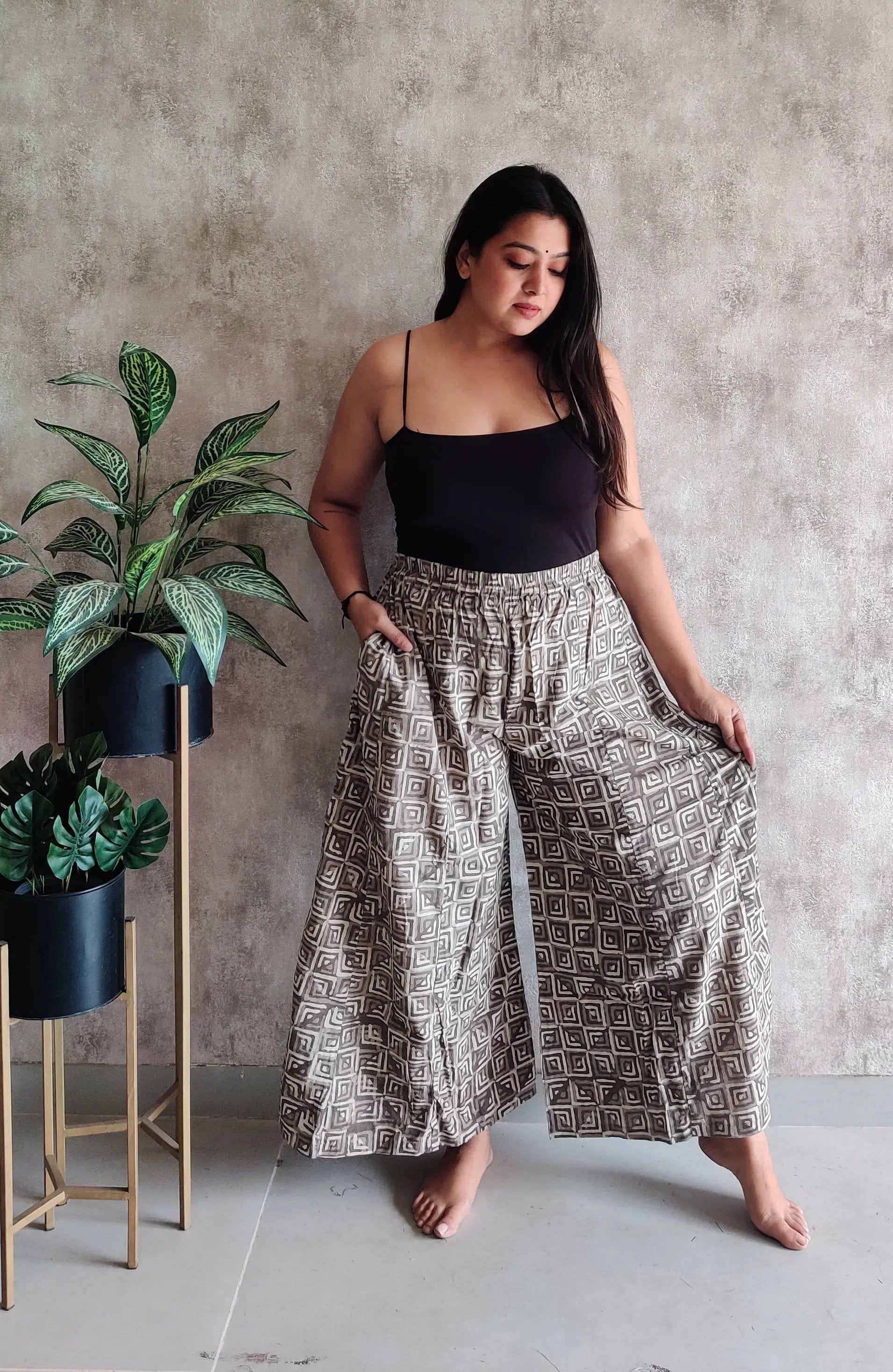 Blockprint Cotton Palazzo RAKHIYO