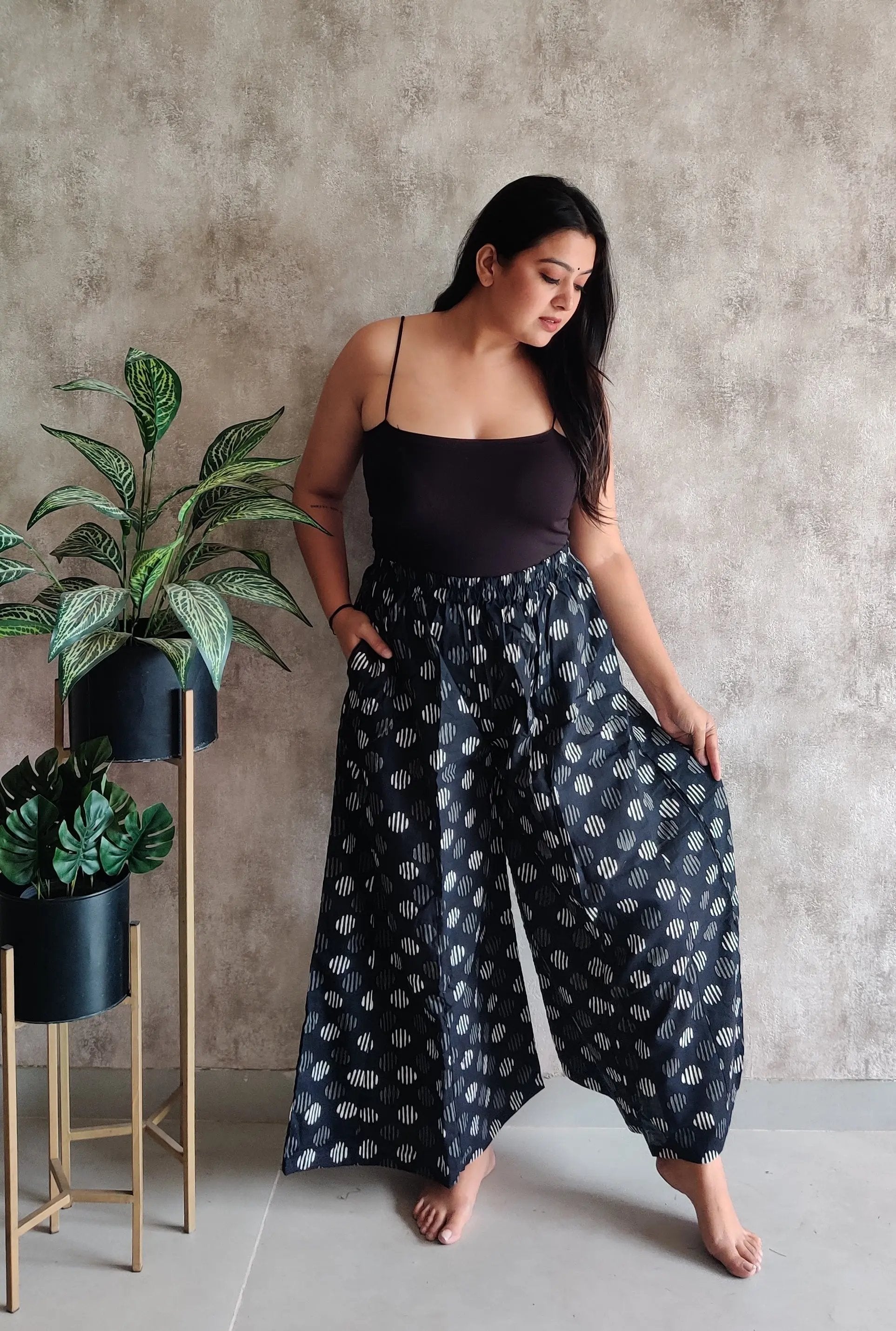 Blockprint Cotton Palazzo RAKHIYO