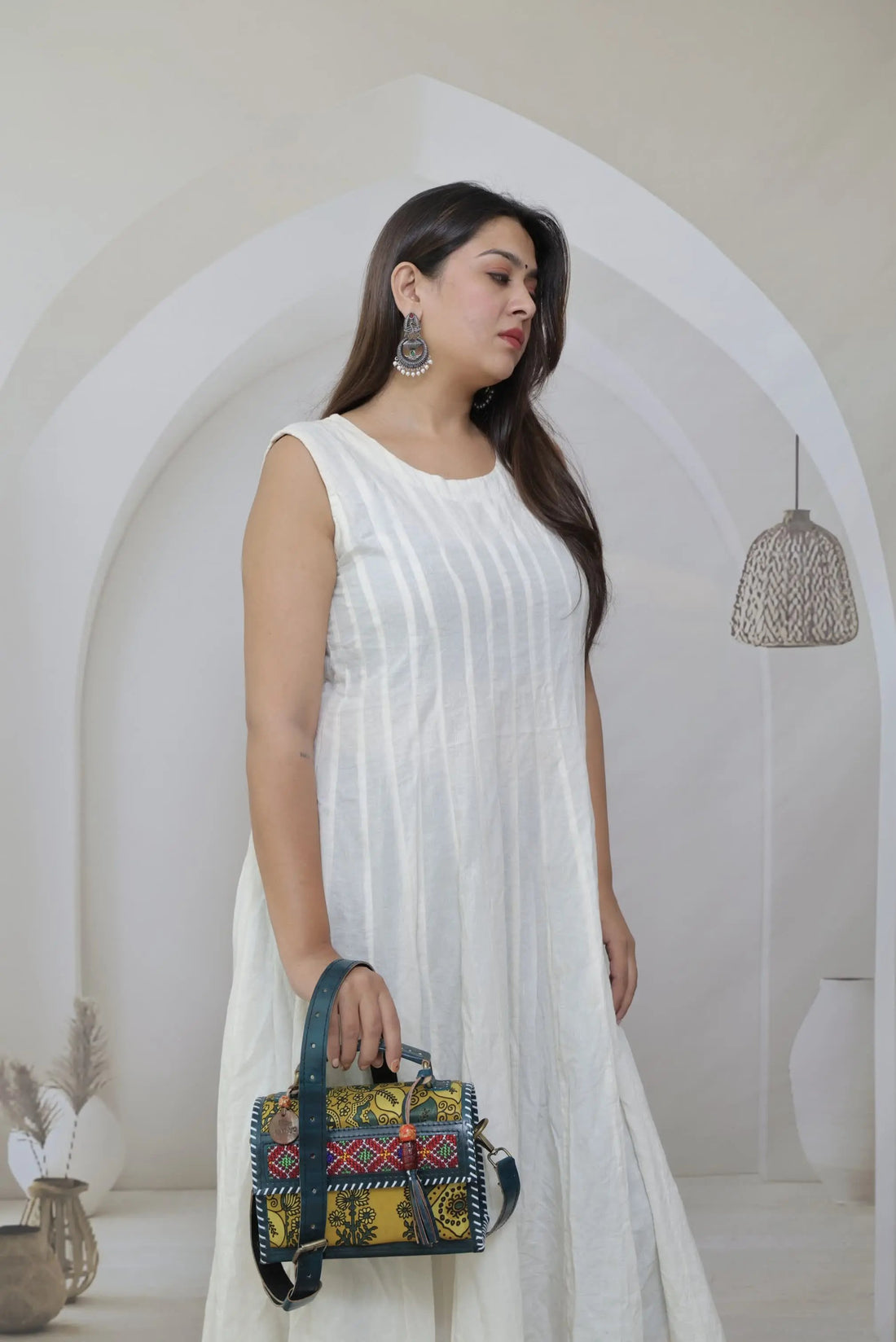 Ajarakh Mustard & Green Jat Hut - The Sling RAKHIYO