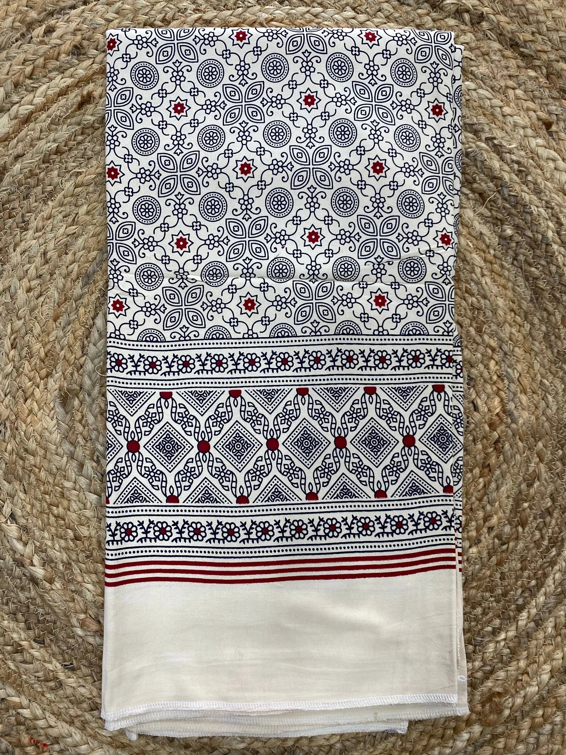 Ajarakh Soft Cotton Spread/Chadar RAKHIYO
