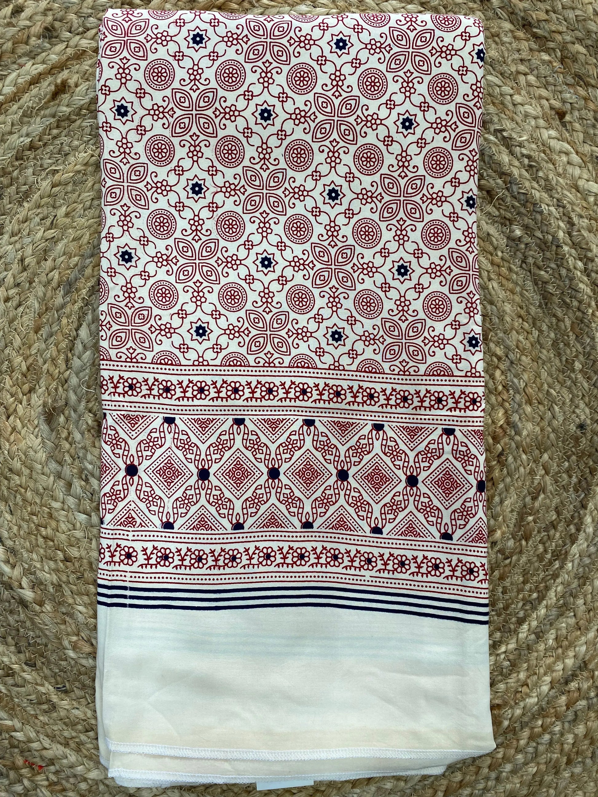 Ajarakh Soft Cotton Spread/Chadar RAKHIYO