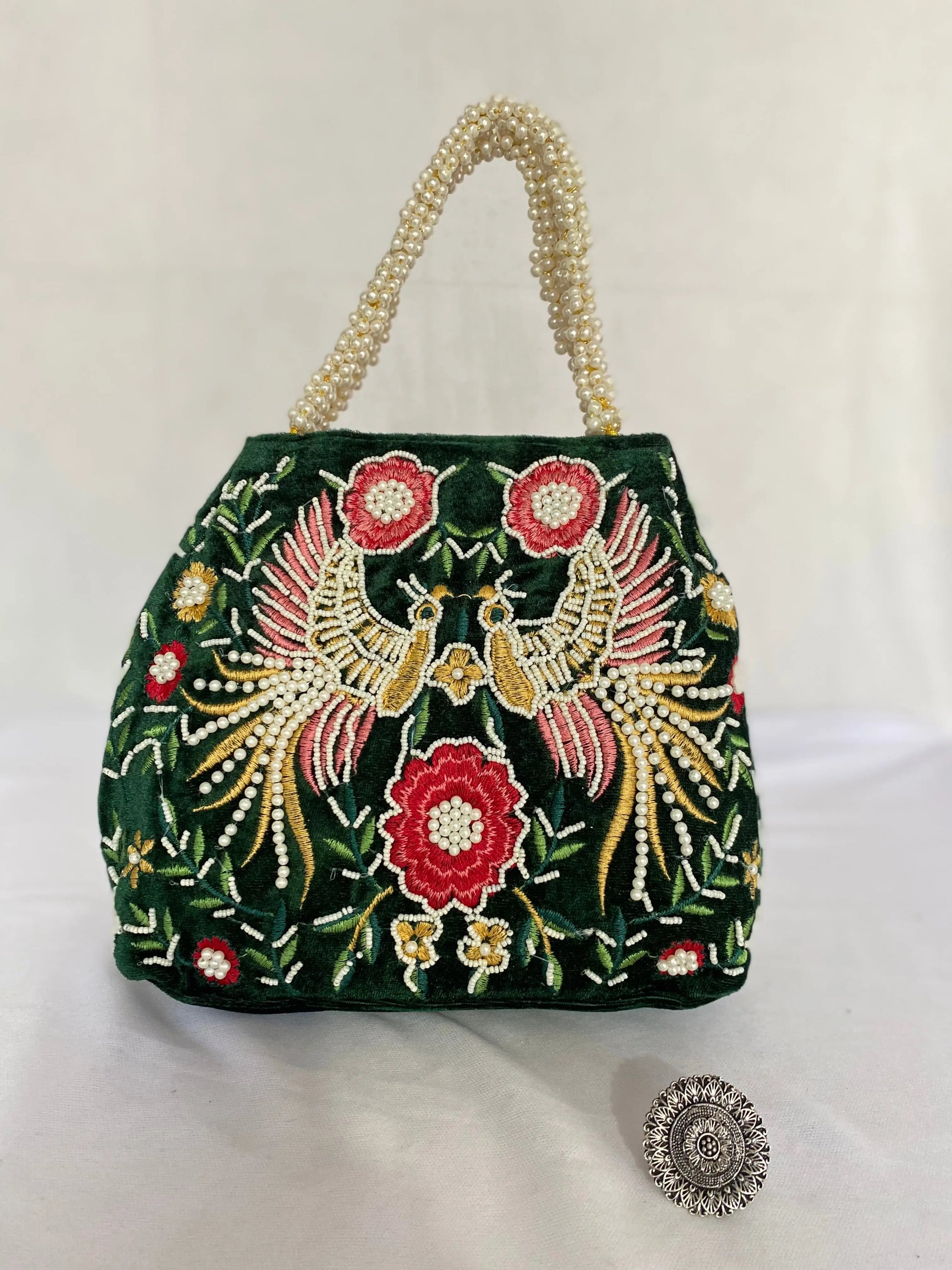 Velvet Bead Potli Bag RAKHIYO