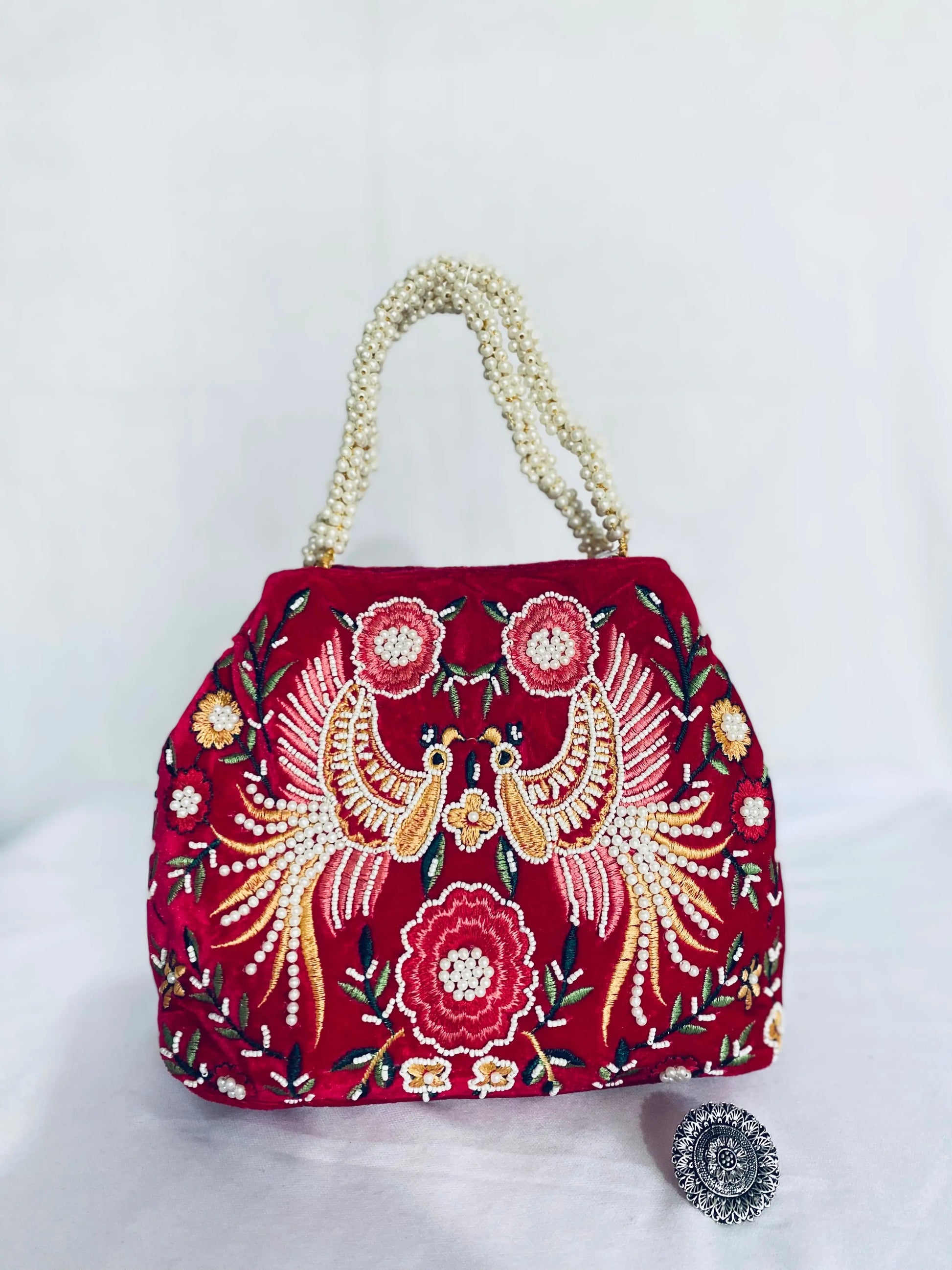 Velvet Bead Potli Bag RAKHIYO