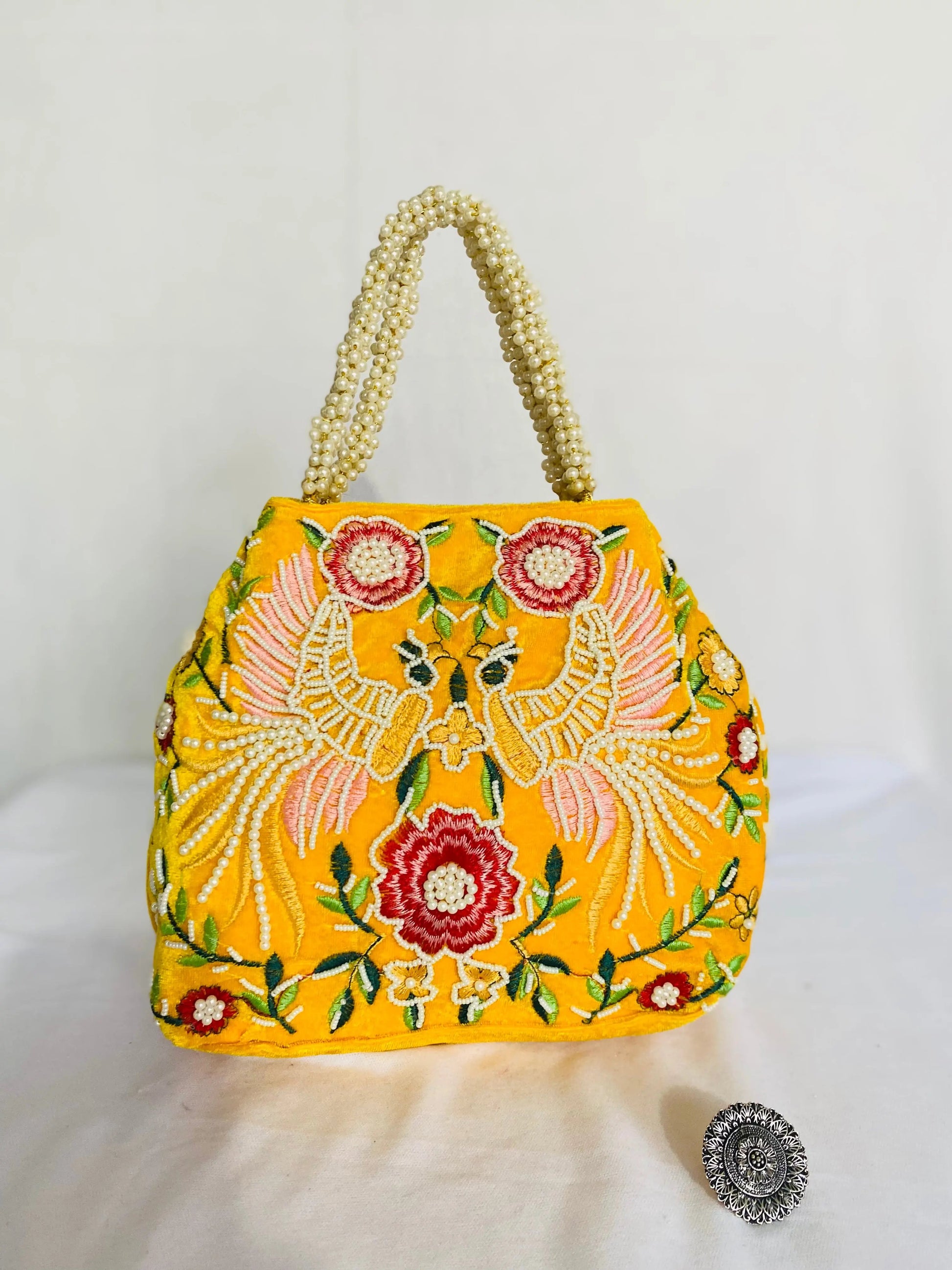 Velvet Bead Potli Bag RAKHIYO