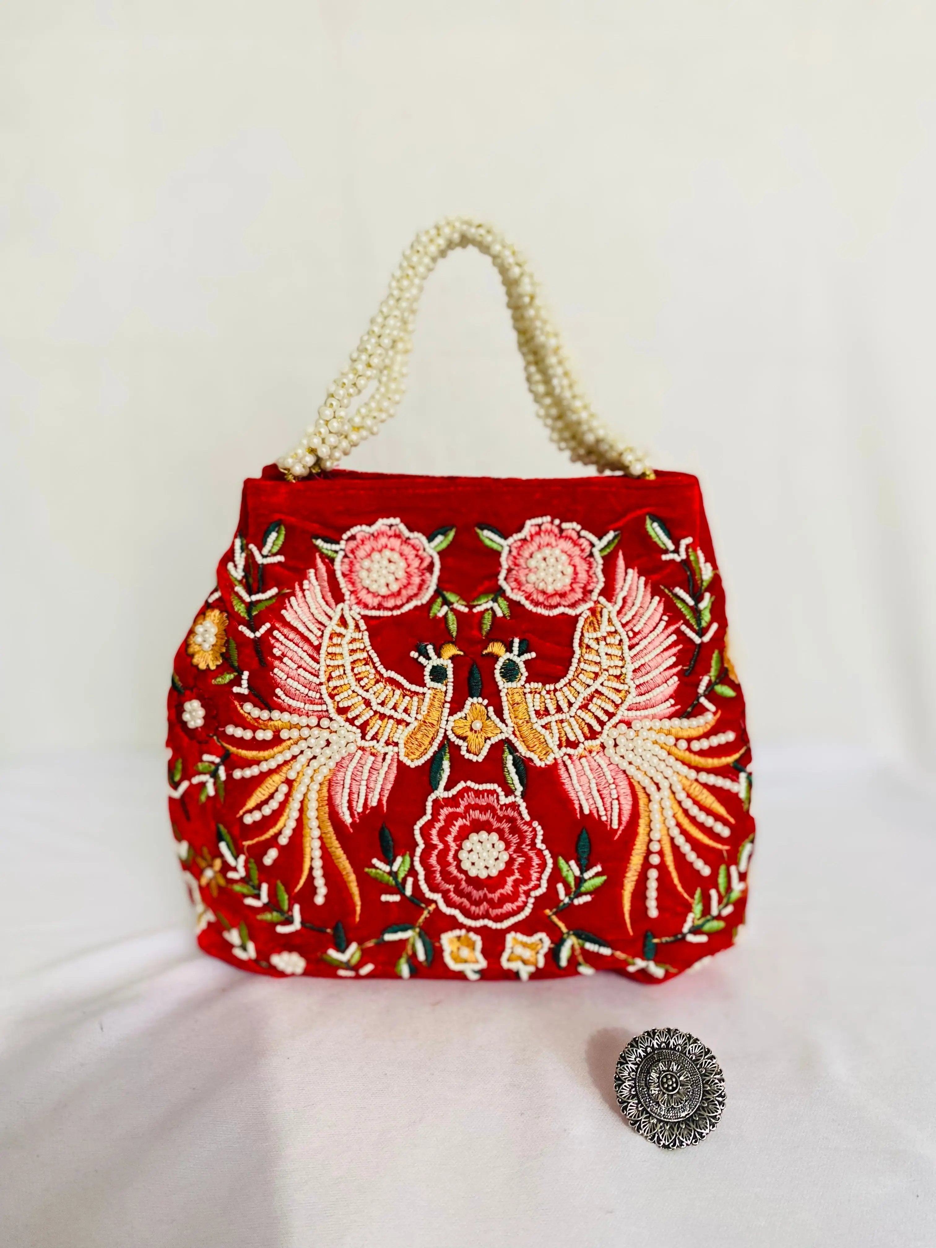 Velvet Bead Potli Bag RAKHIYO