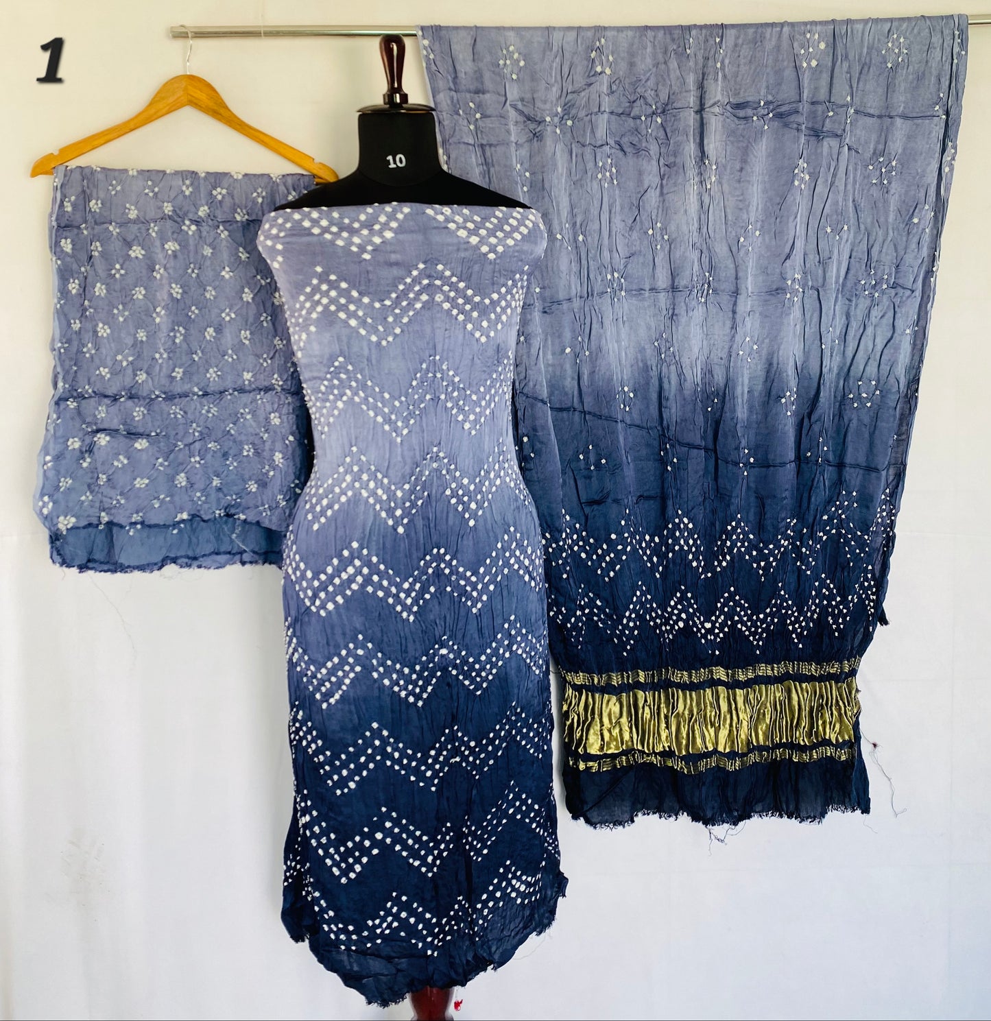 Bandhani Rai bandhej Modal Silk Suit Material