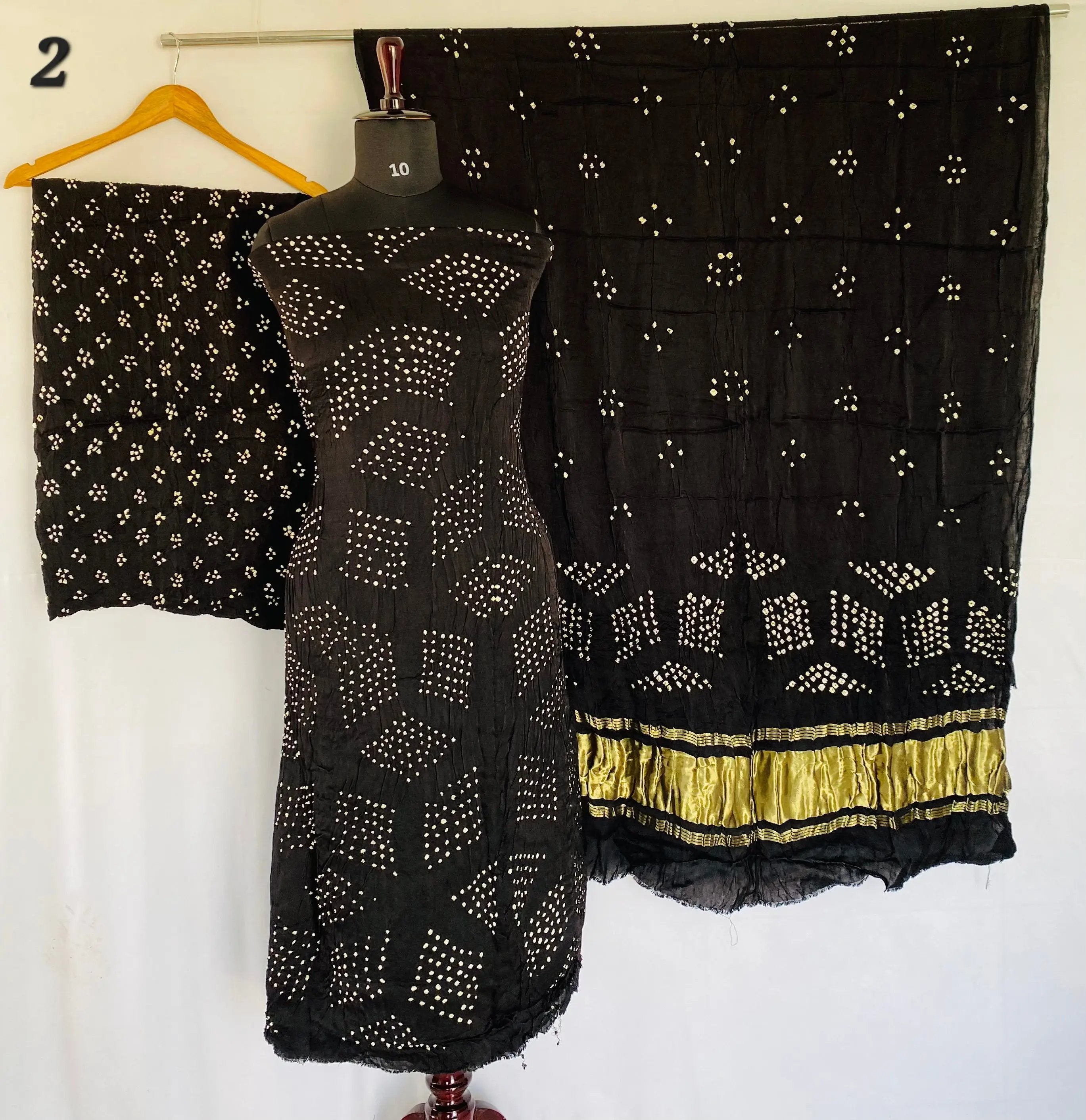 Bandhani Rai bandhej Modal Silk Suit Material RAKHIYO