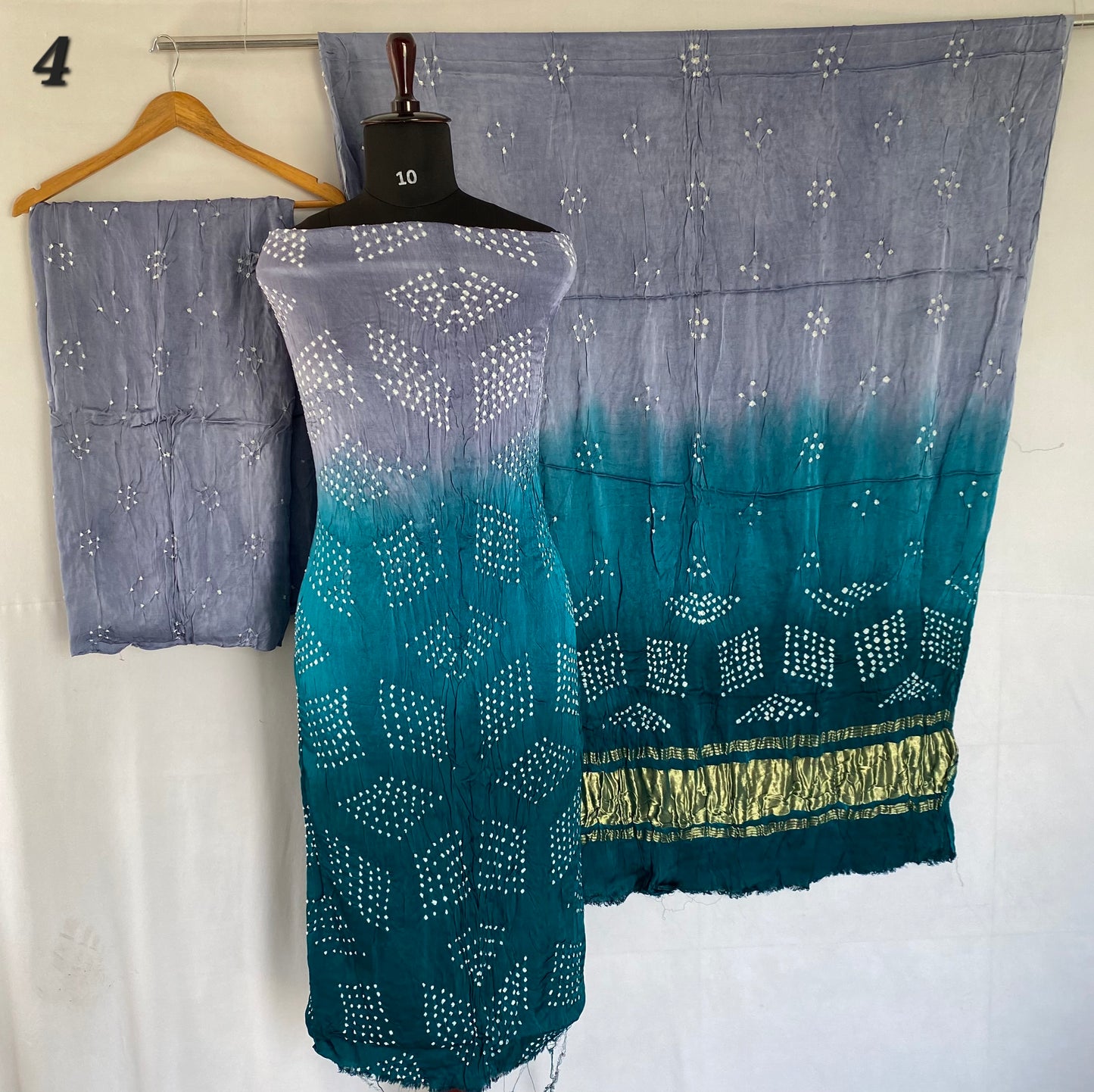 Bandhani Rai bandhej Modal Silk Suit Material