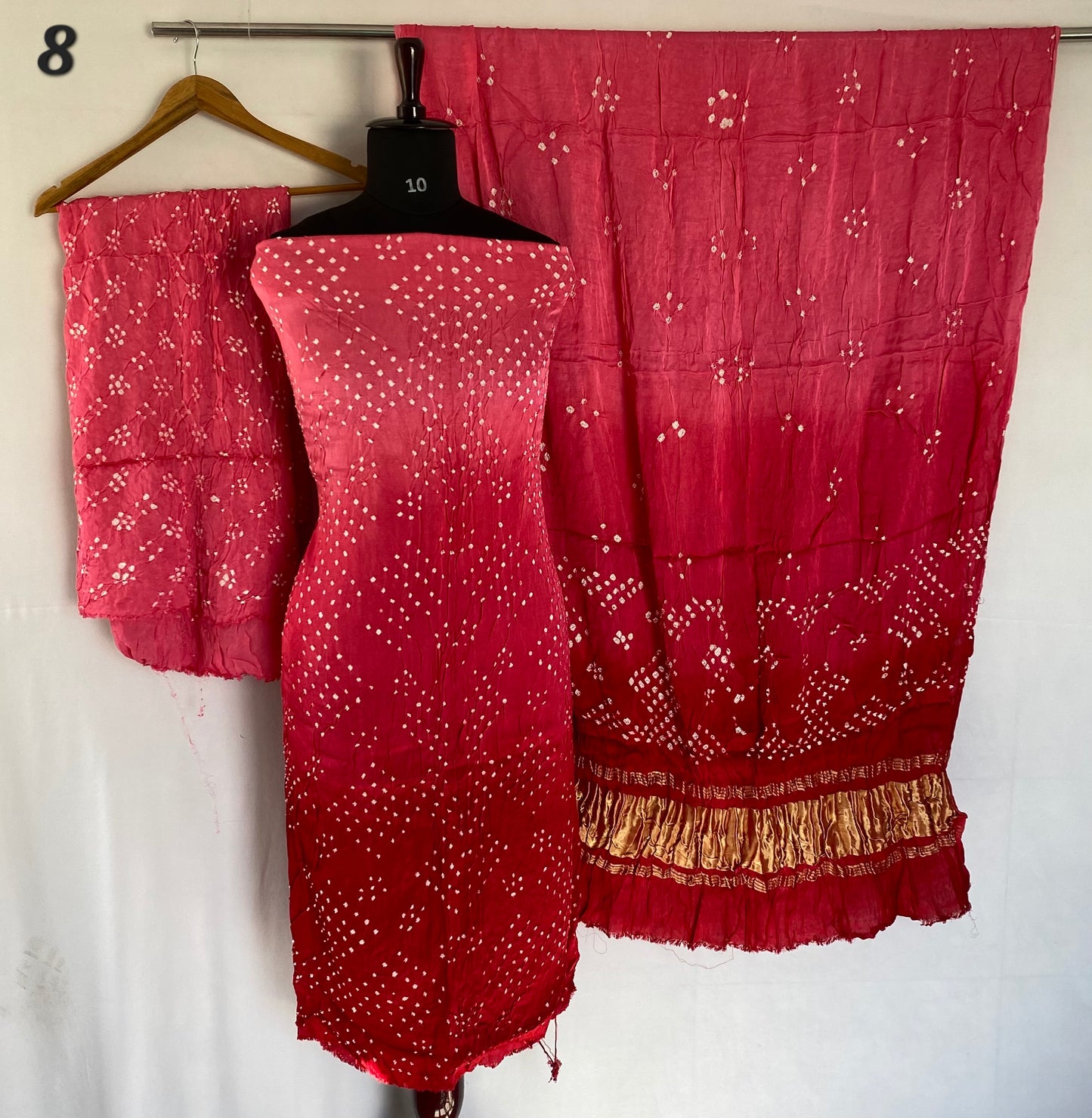 Bandhani Rai bandhej Modal Silk Suit Material