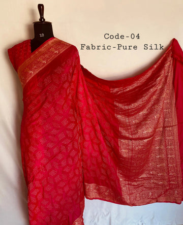 Premium Pure Silk Kanjivaram Bandhani RAKHIYO