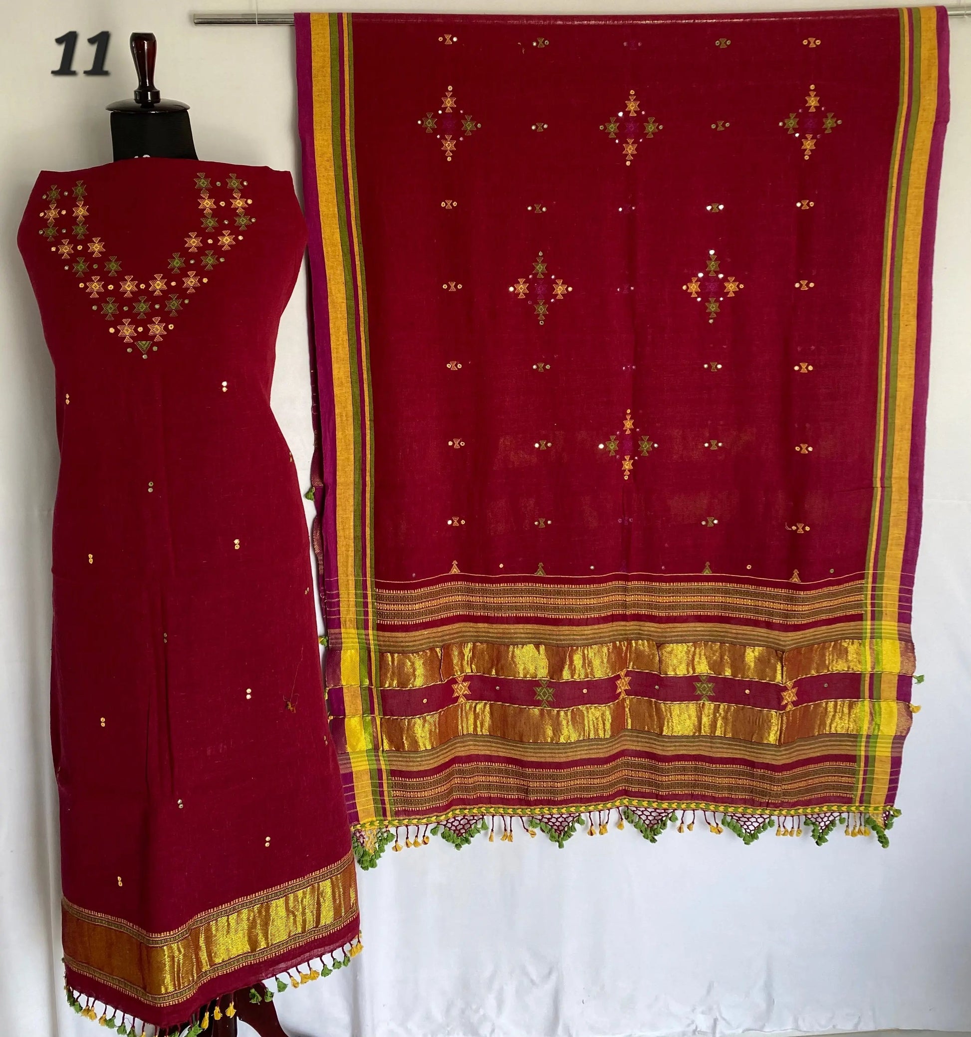 Bhujodi Kala Cotton Suit Material RAKHIYO