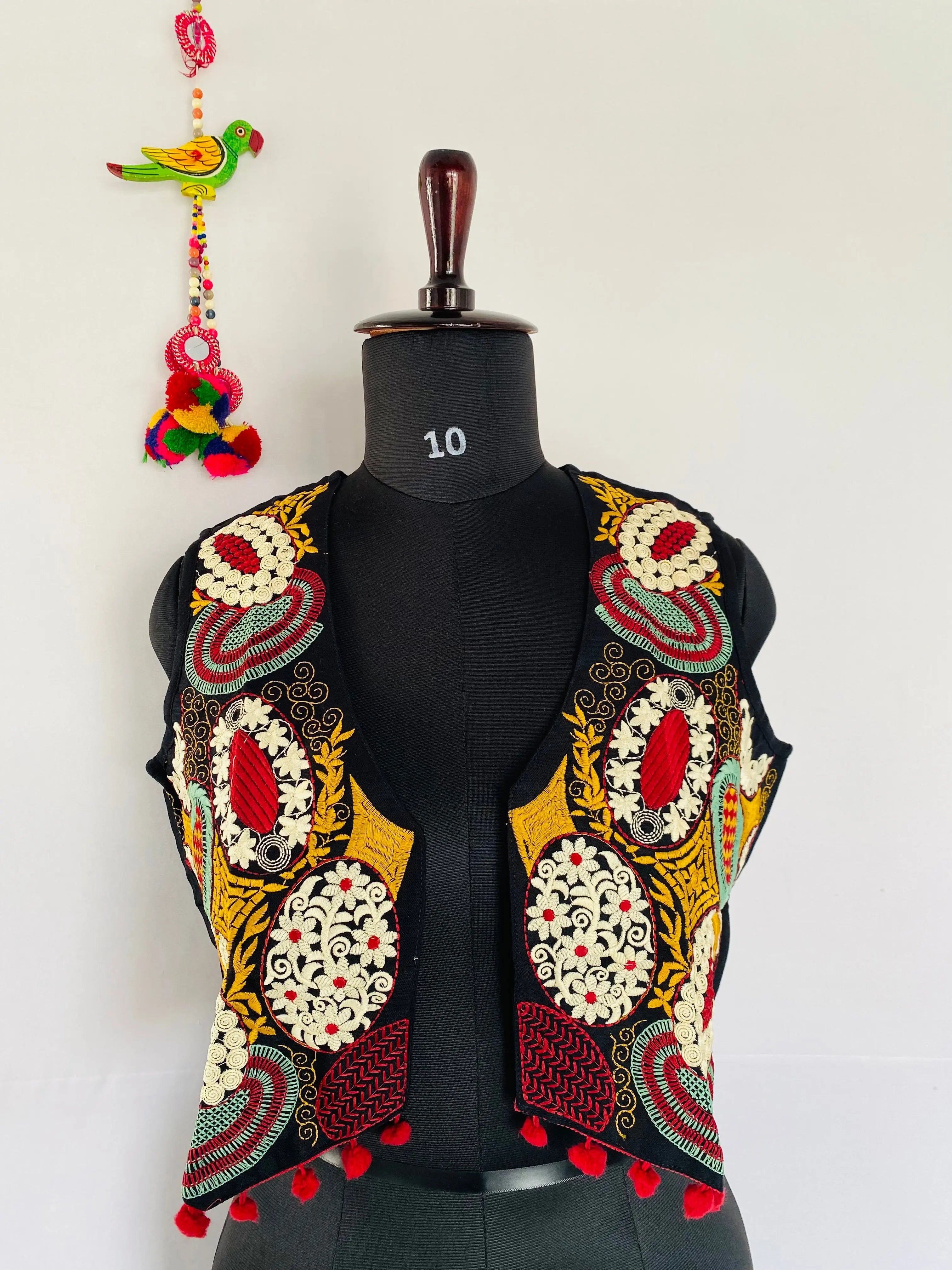 Kutchi Multi Embroidered Jacket With Pant RAKHIYO