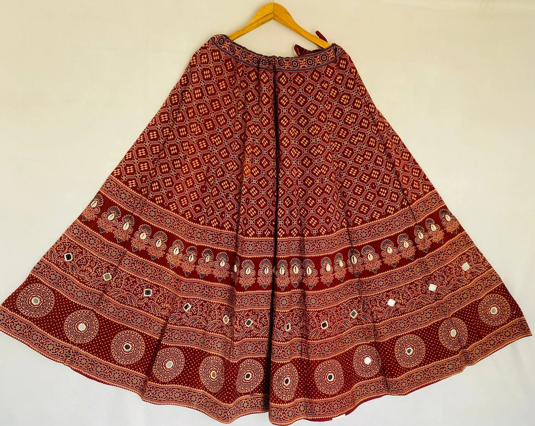 Cotton Ajarakh Kodi Skirt RAKHIYO