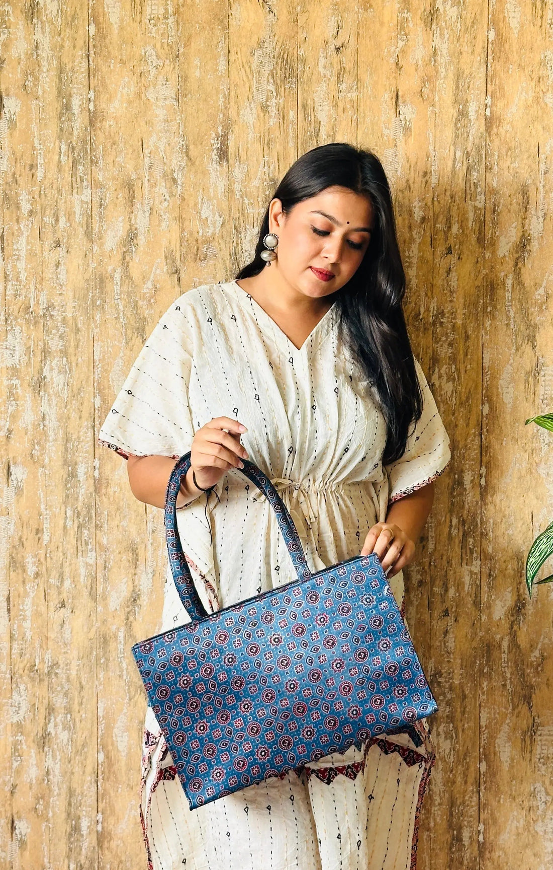 Ajarakh Mashroo Tote Bag RAKHIYO