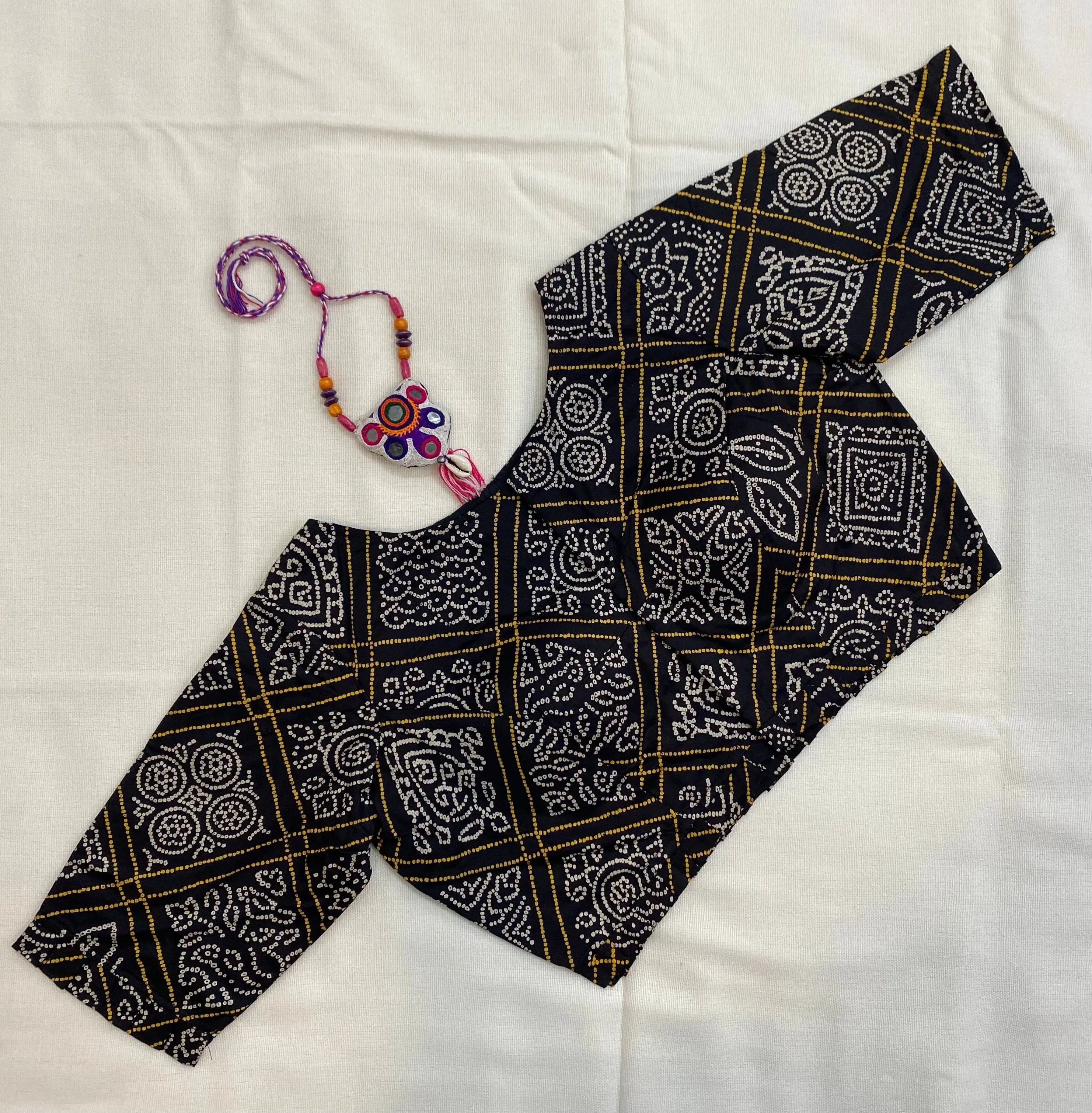 Bandhani Mirror Blouse RAKHIYO