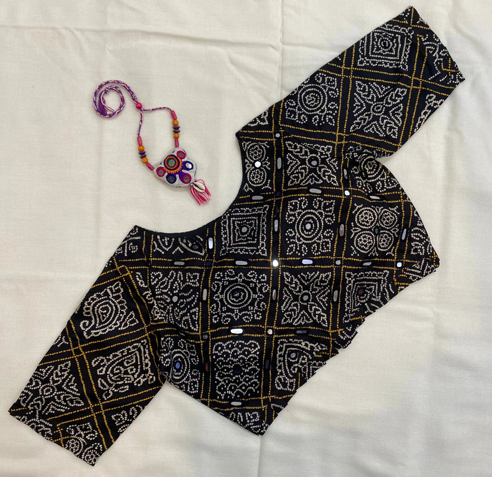 Bandhani Mirror Blouse RAKHIYO