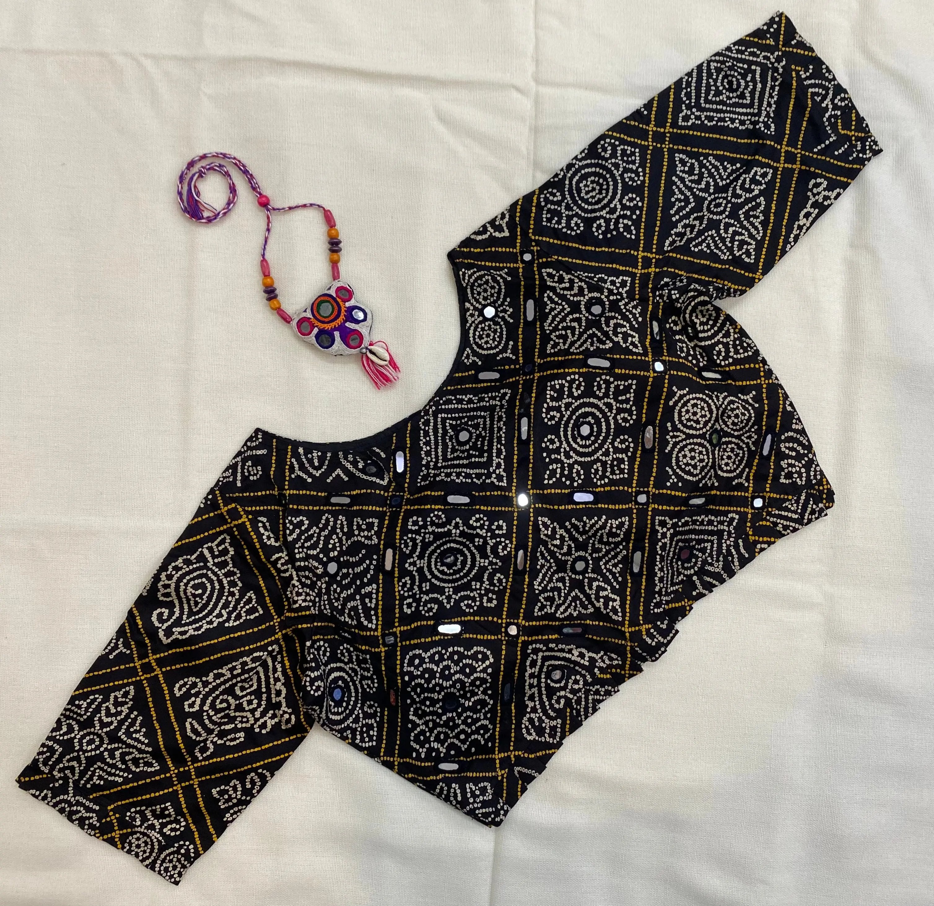 Bandhani Mirror Blouse RAKHIYO
