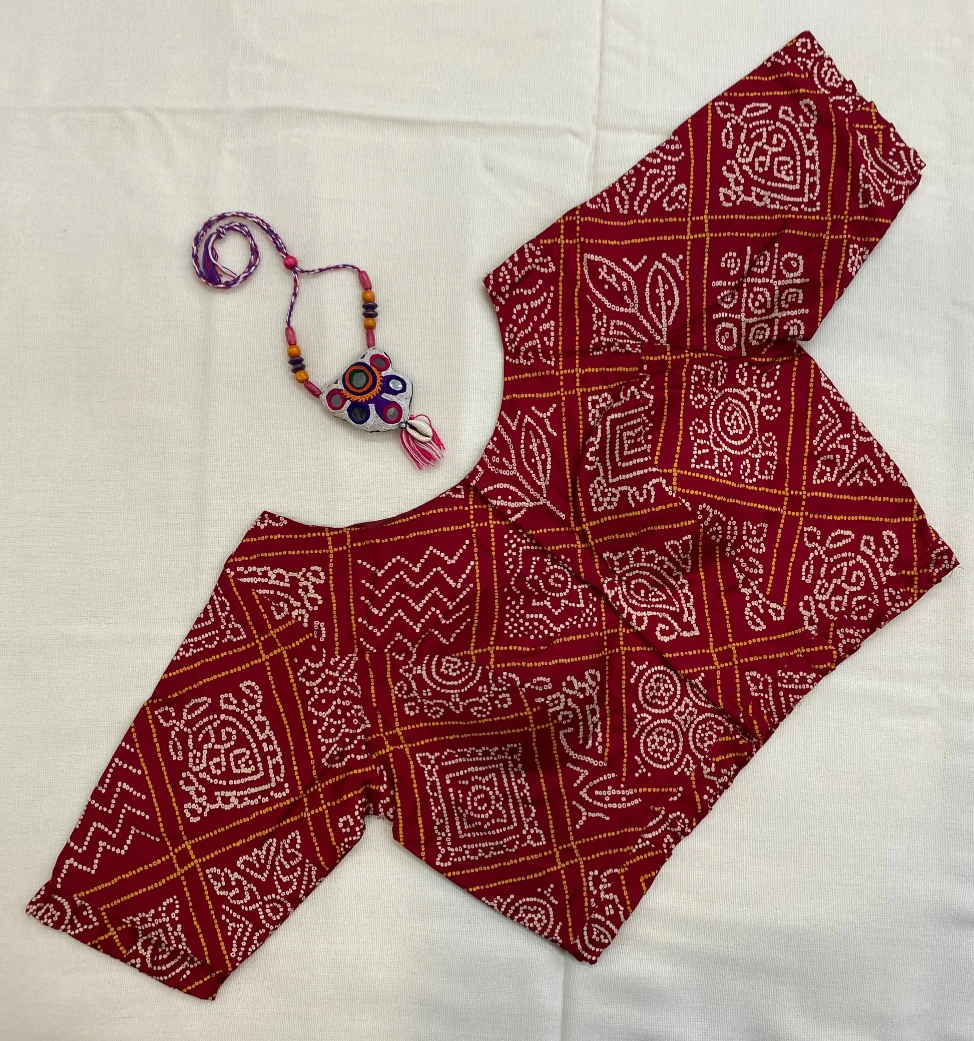 Bandhani Mirror Blouse RAKHIYO
