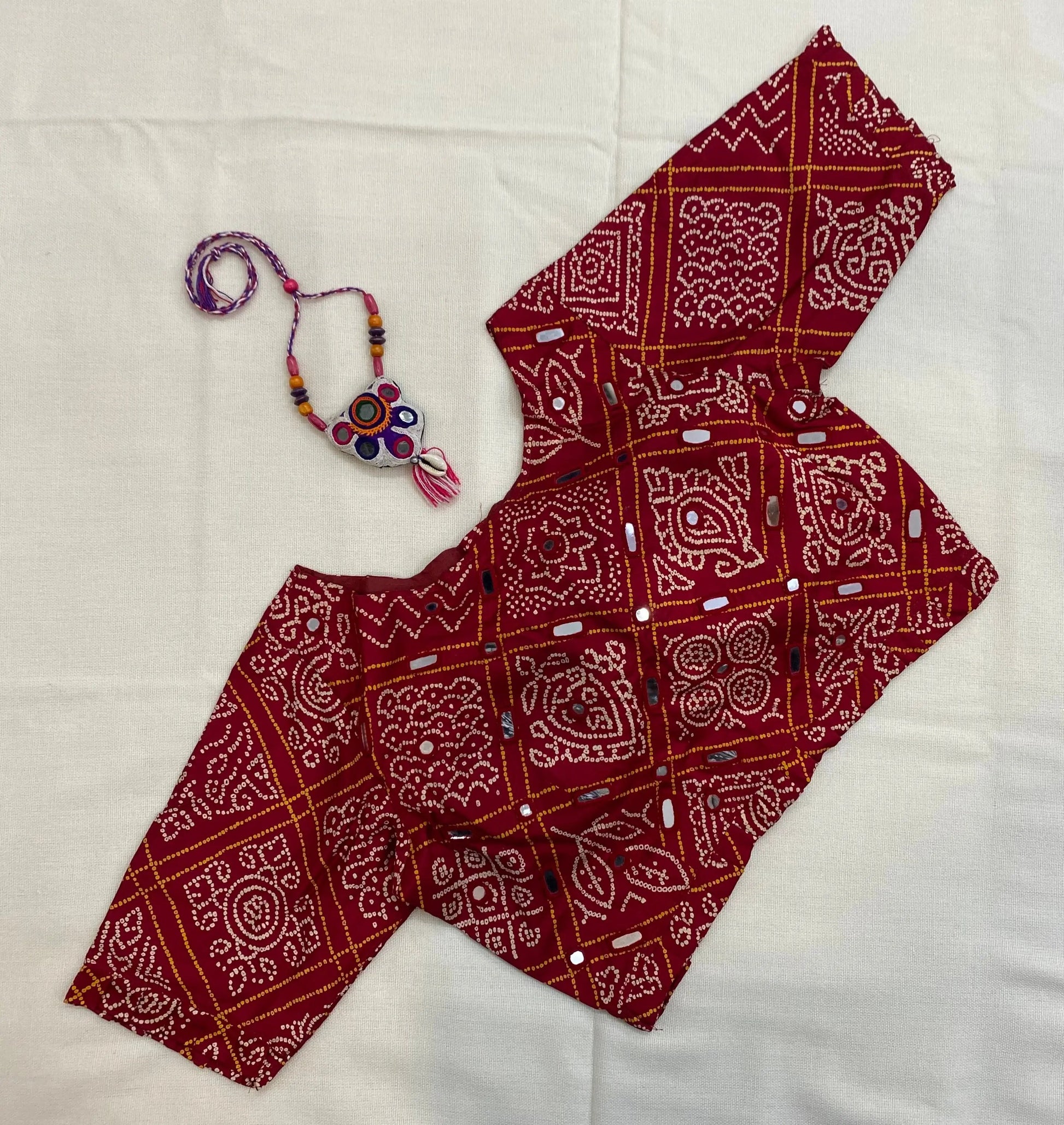 Bandhani Mirror Blouse RAKHIYO
