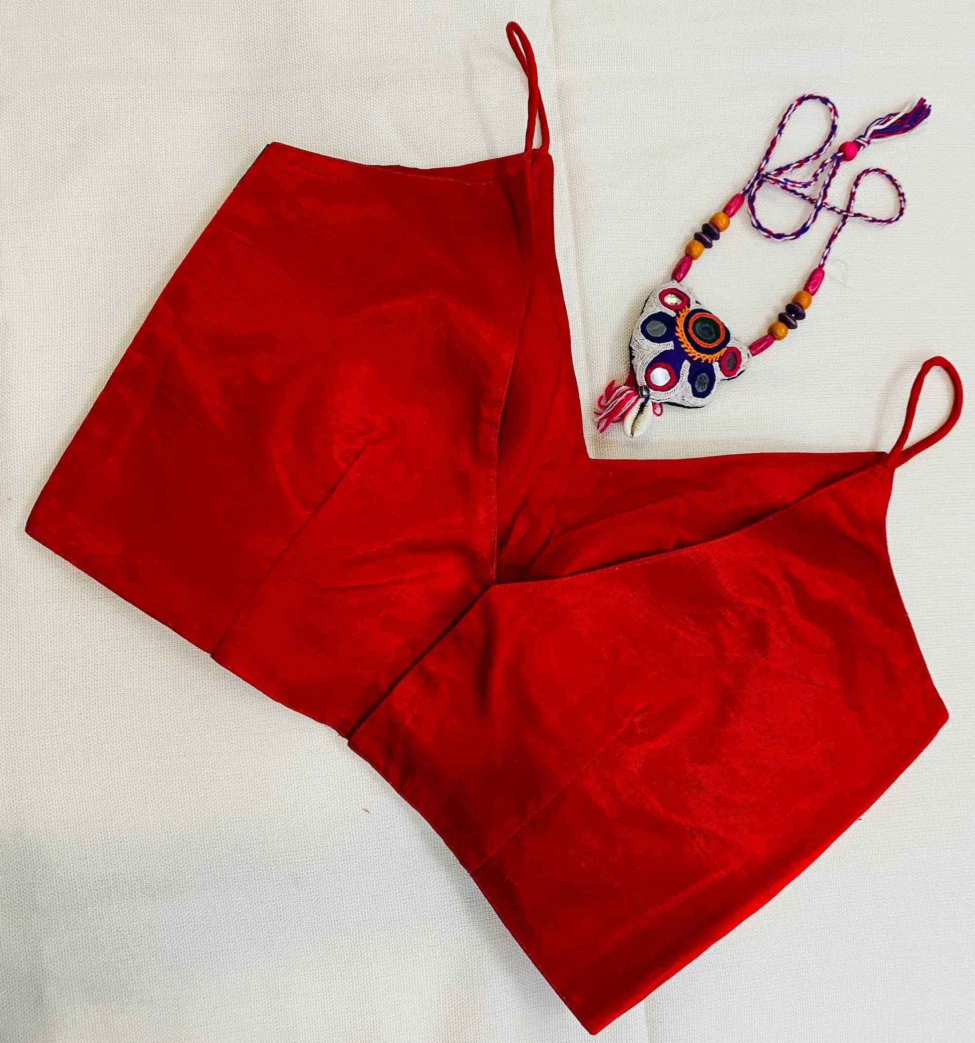 Kutchi Handwork Spaghetti Blouse RAKHIYO