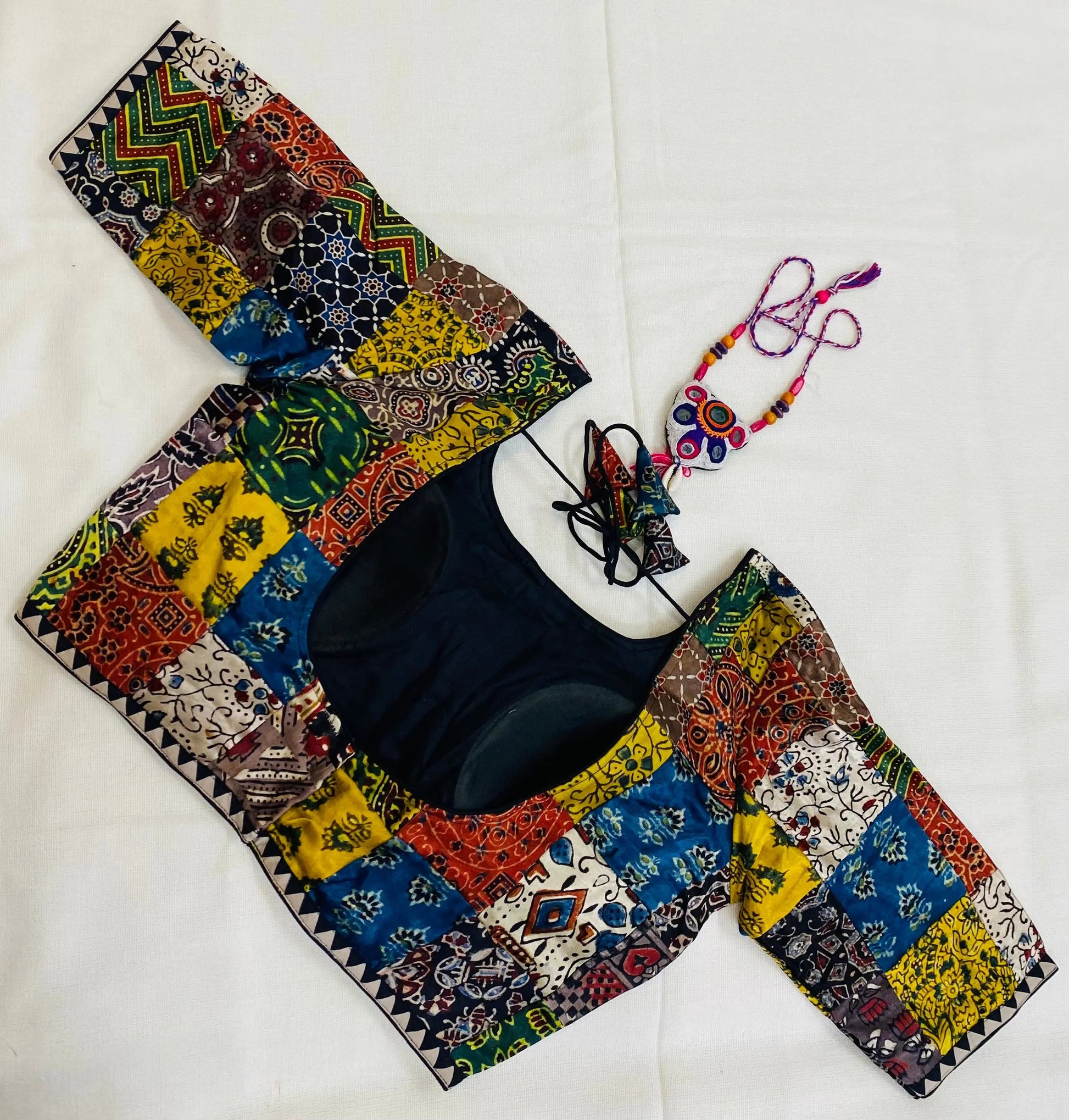 Mashroo Ajarakh Real Patchwork Blouse RAKHIYO