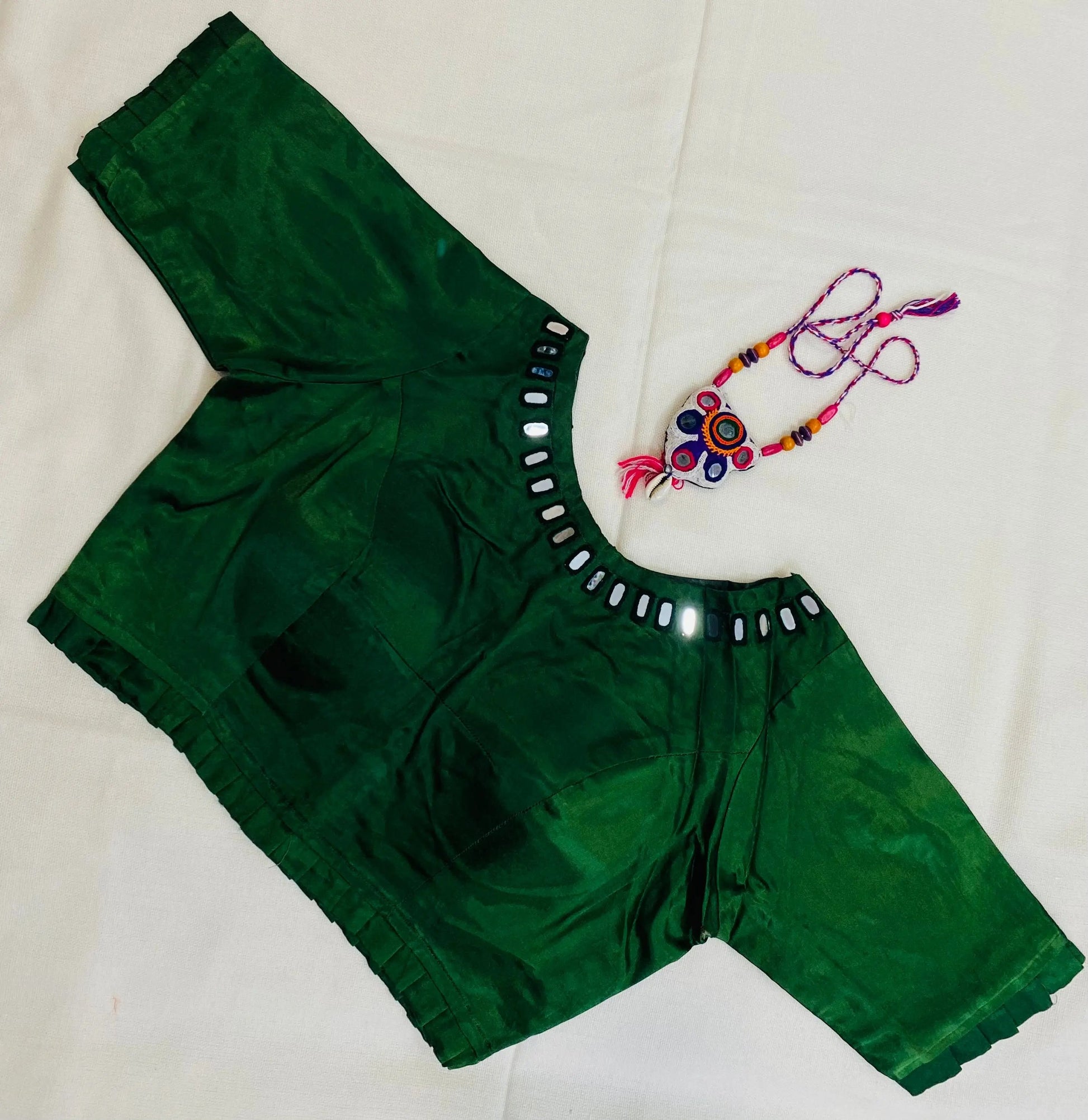 Plain Mashroo Mirror Blouse RAKHIYO