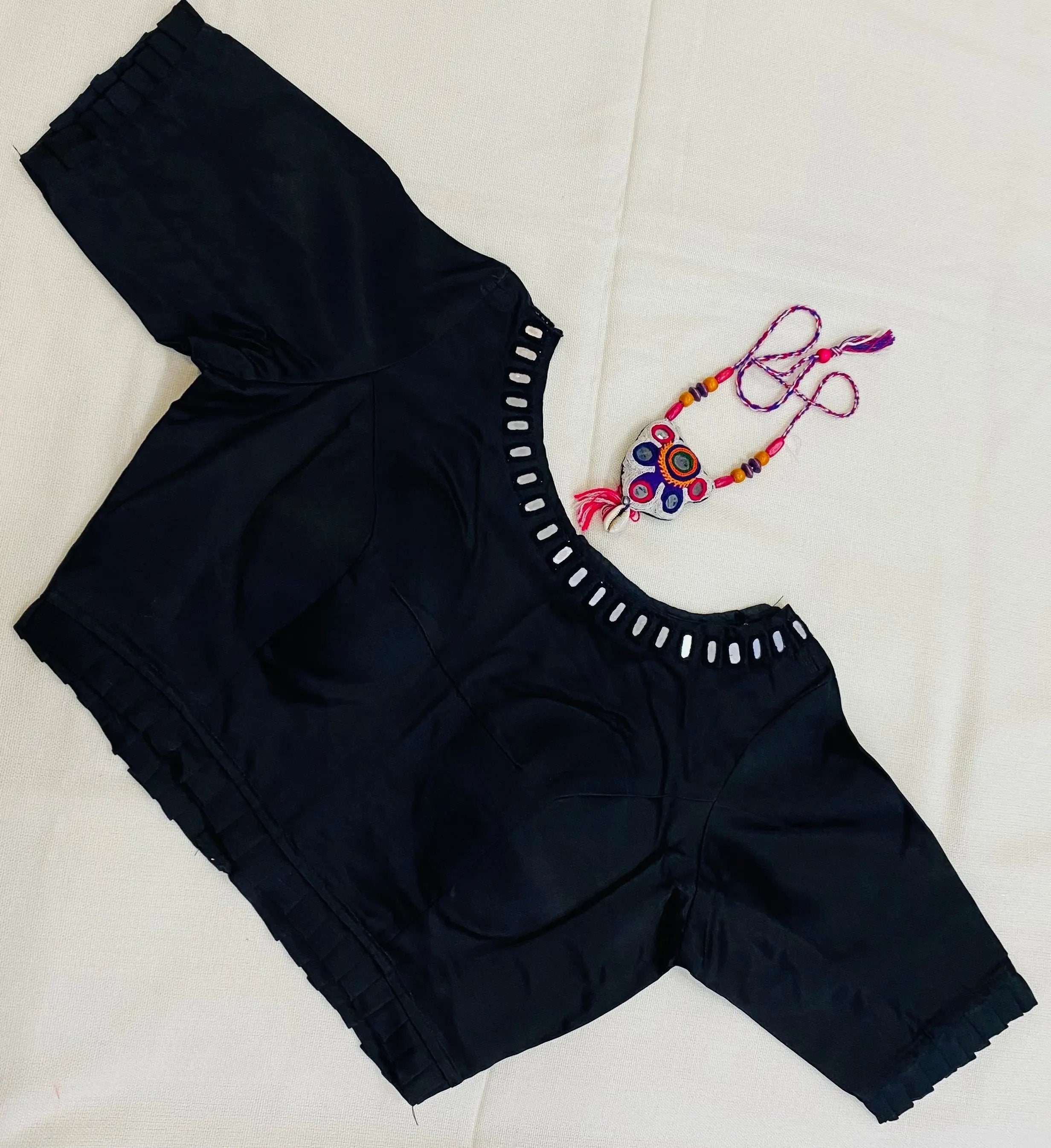 Plain Mashroo Mirror Blouse RAKHIYO