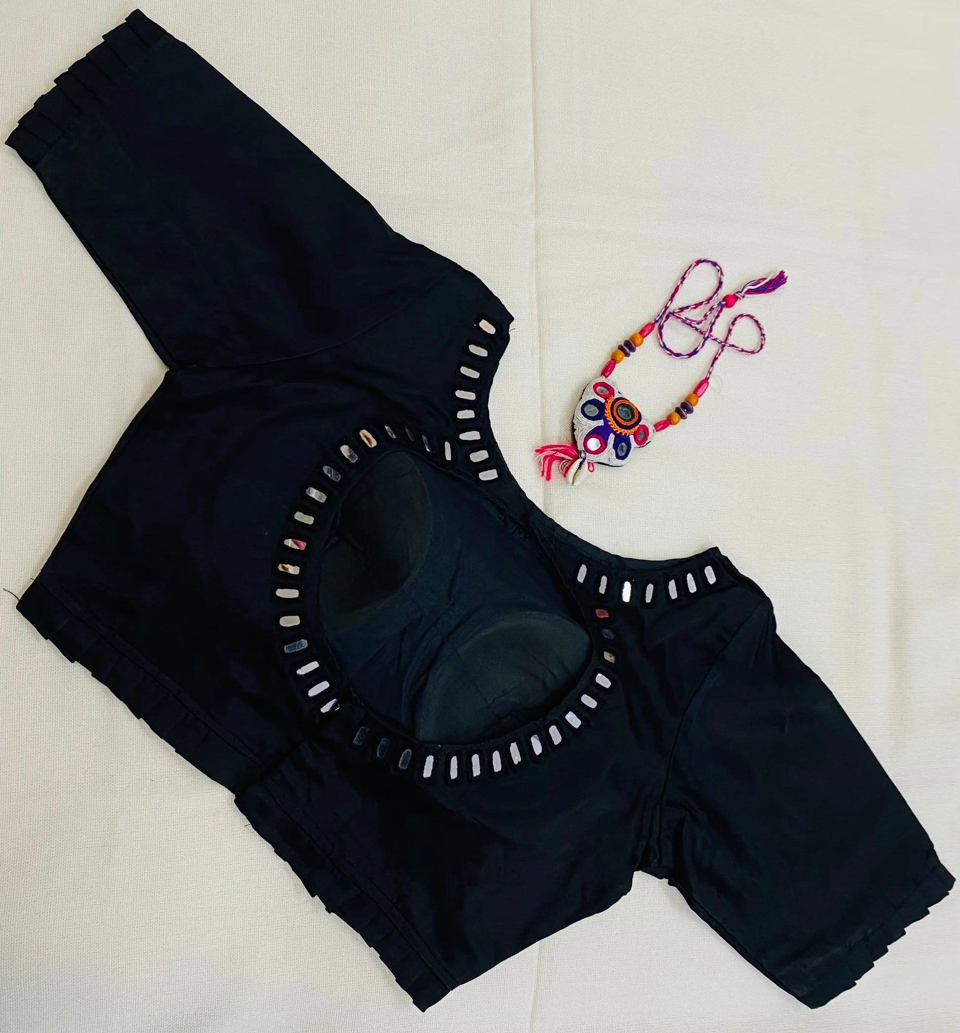 Plain Mashroo Mirror Blouse RAKHIYO