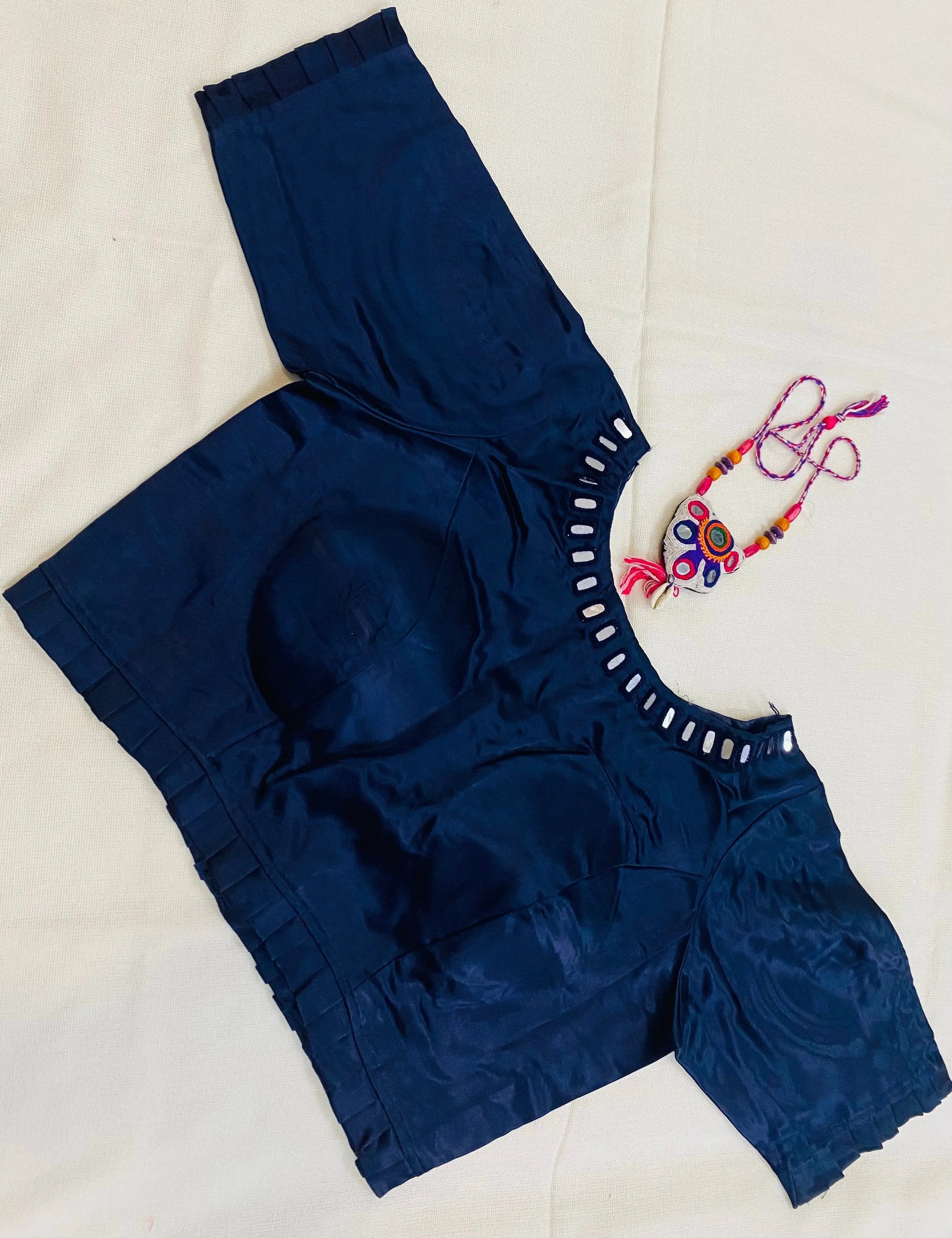 Plain Mashroo Mirror Blouse RAKHIYO