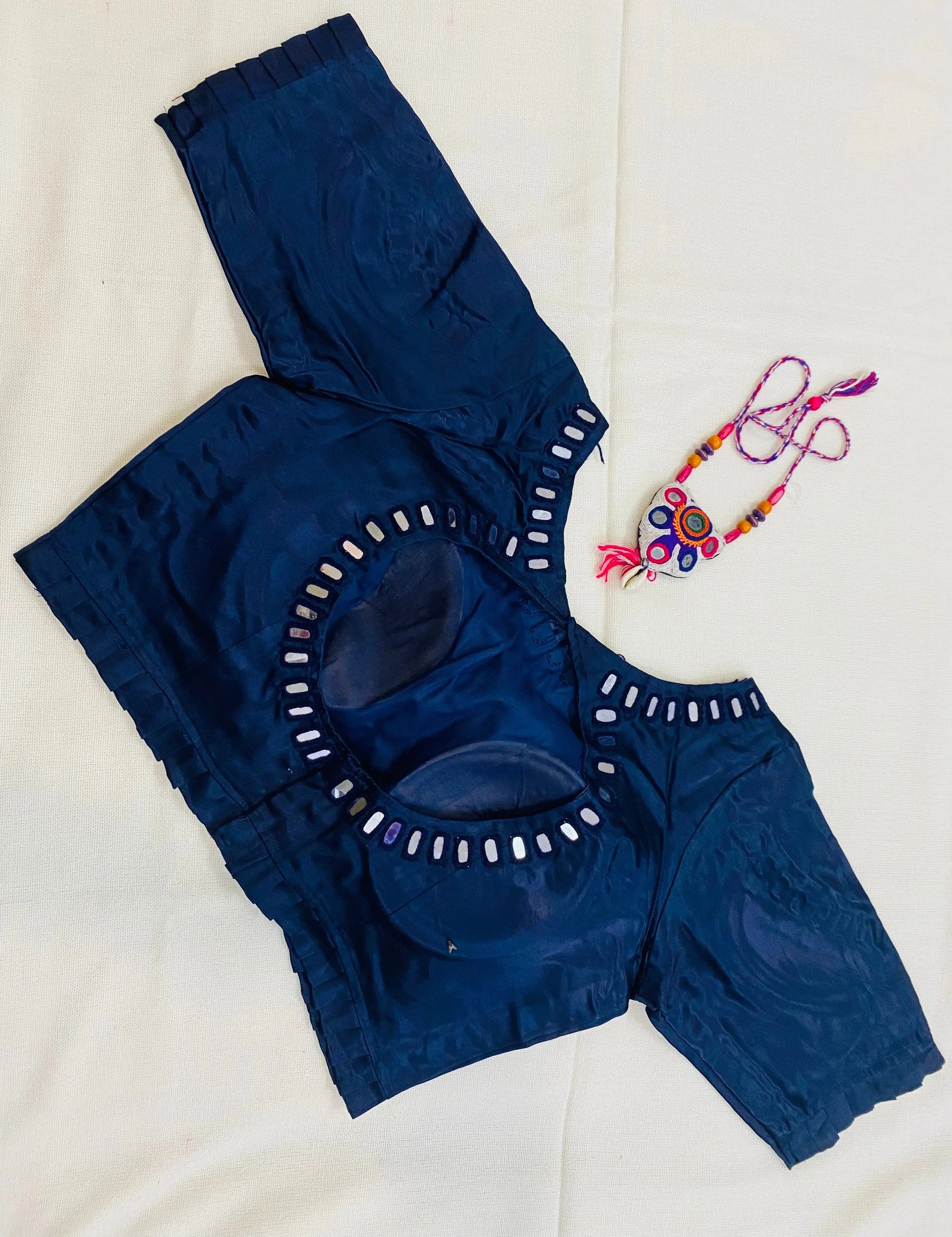 Plain Mashroo Mirror Blouse RAKHIYO